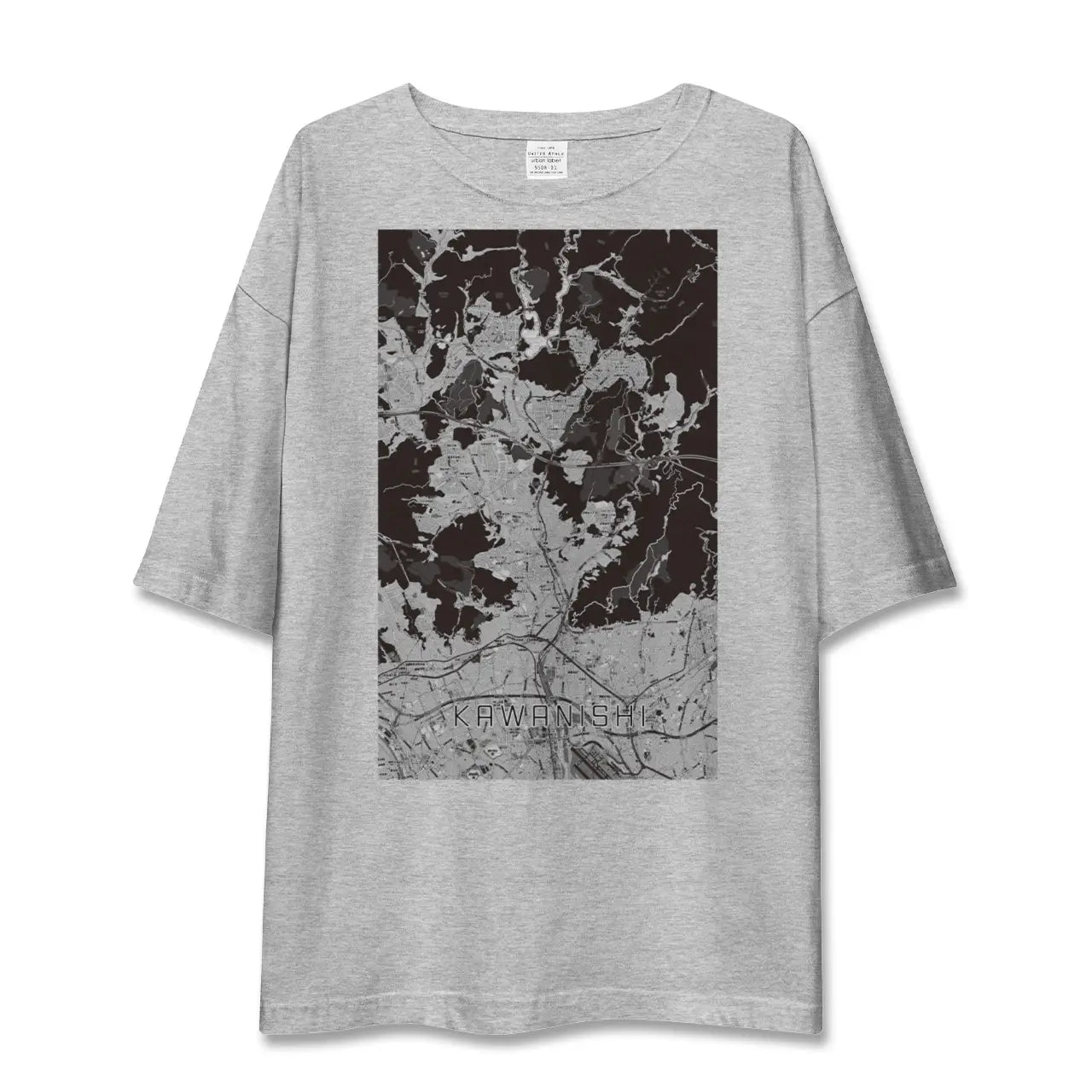 【川西(兵庫県)】地図柄ビッグシルエットTシャツ