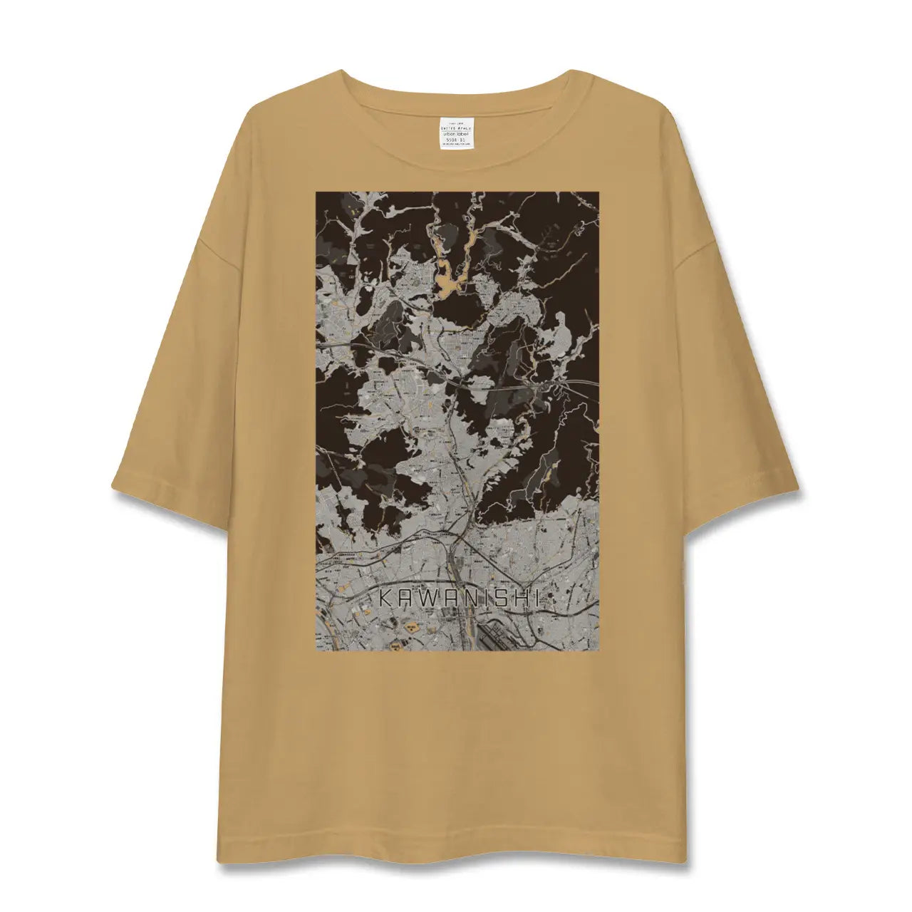 【川西(兵庫県)】地図柄ビッグシルエットTシャツ
