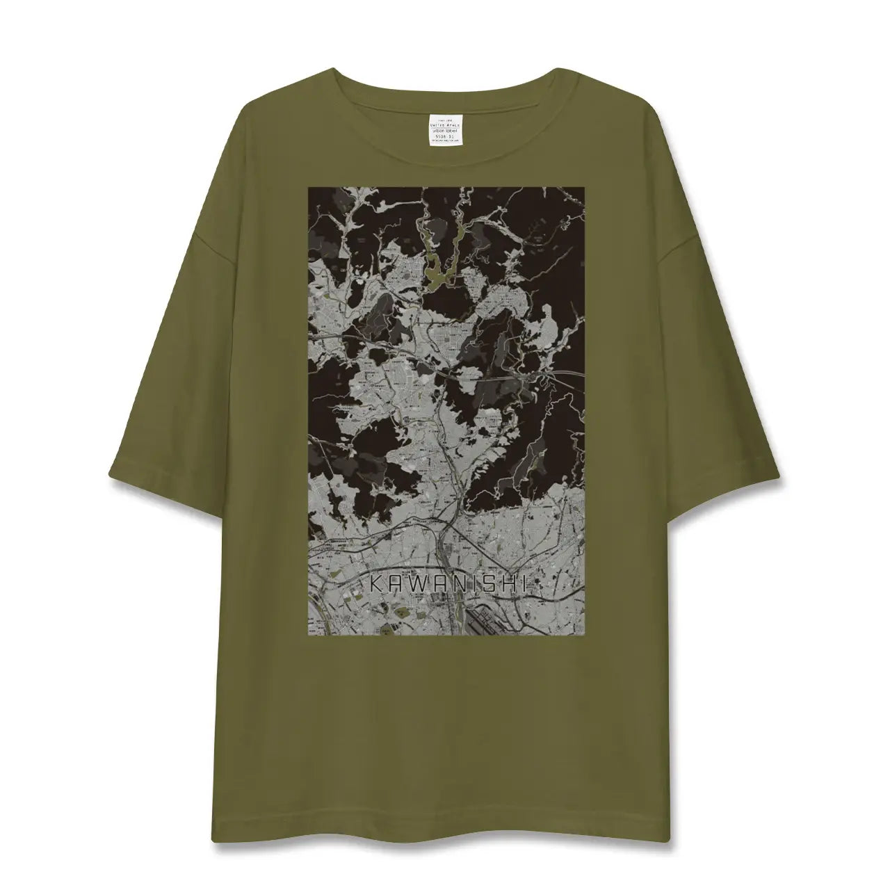 【川西(兵庫県)】地図柄ビッグシルエットTシャツ