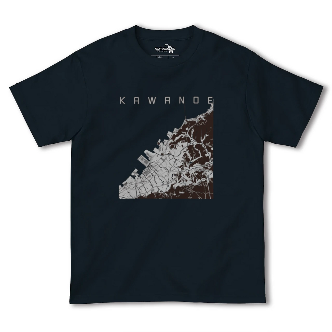 【川之江(愛媛県)】地図柄ヘビーウェイトTシャツ