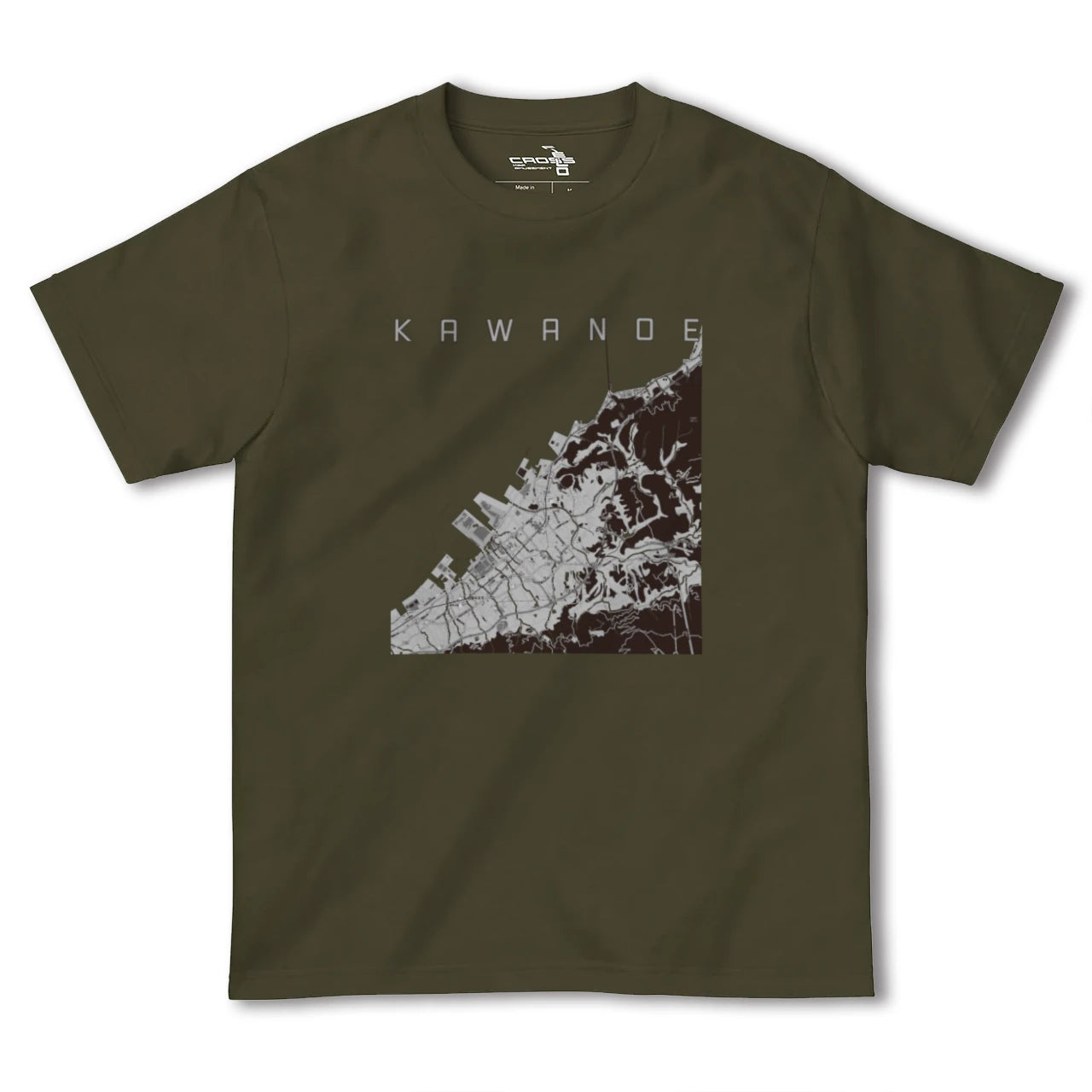 【川之江(愛媛県)】地図柄ヘビーウェイトTシャツ