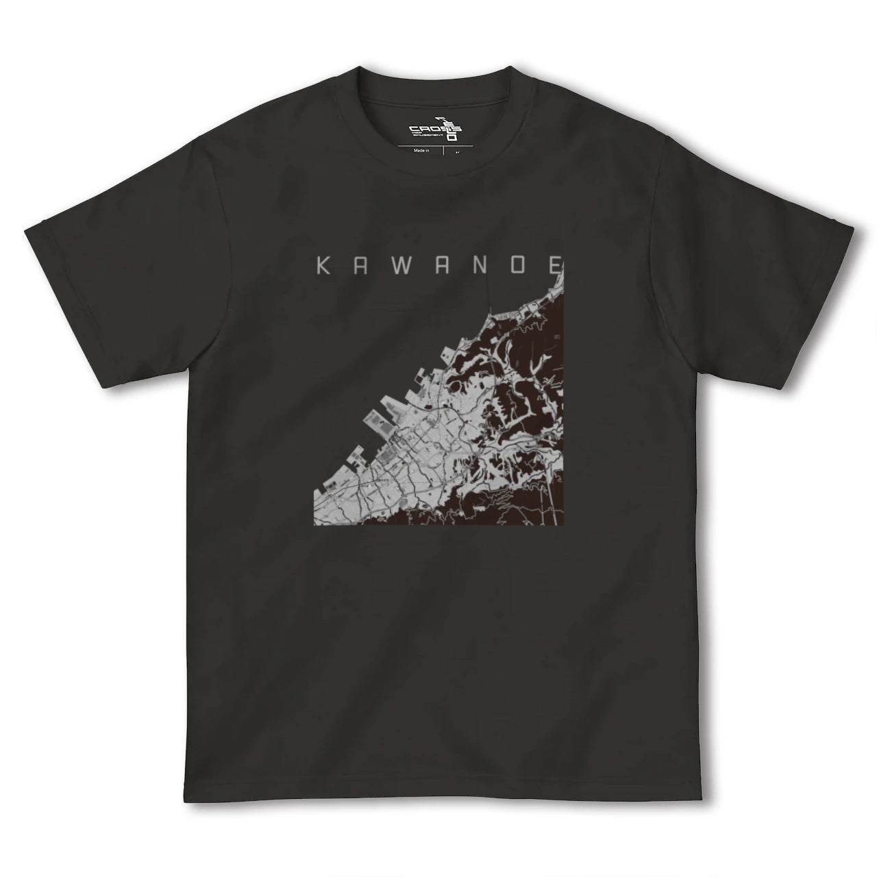 【川之江(愛媛県)】地図柄ヘビーウェイトTシャツ