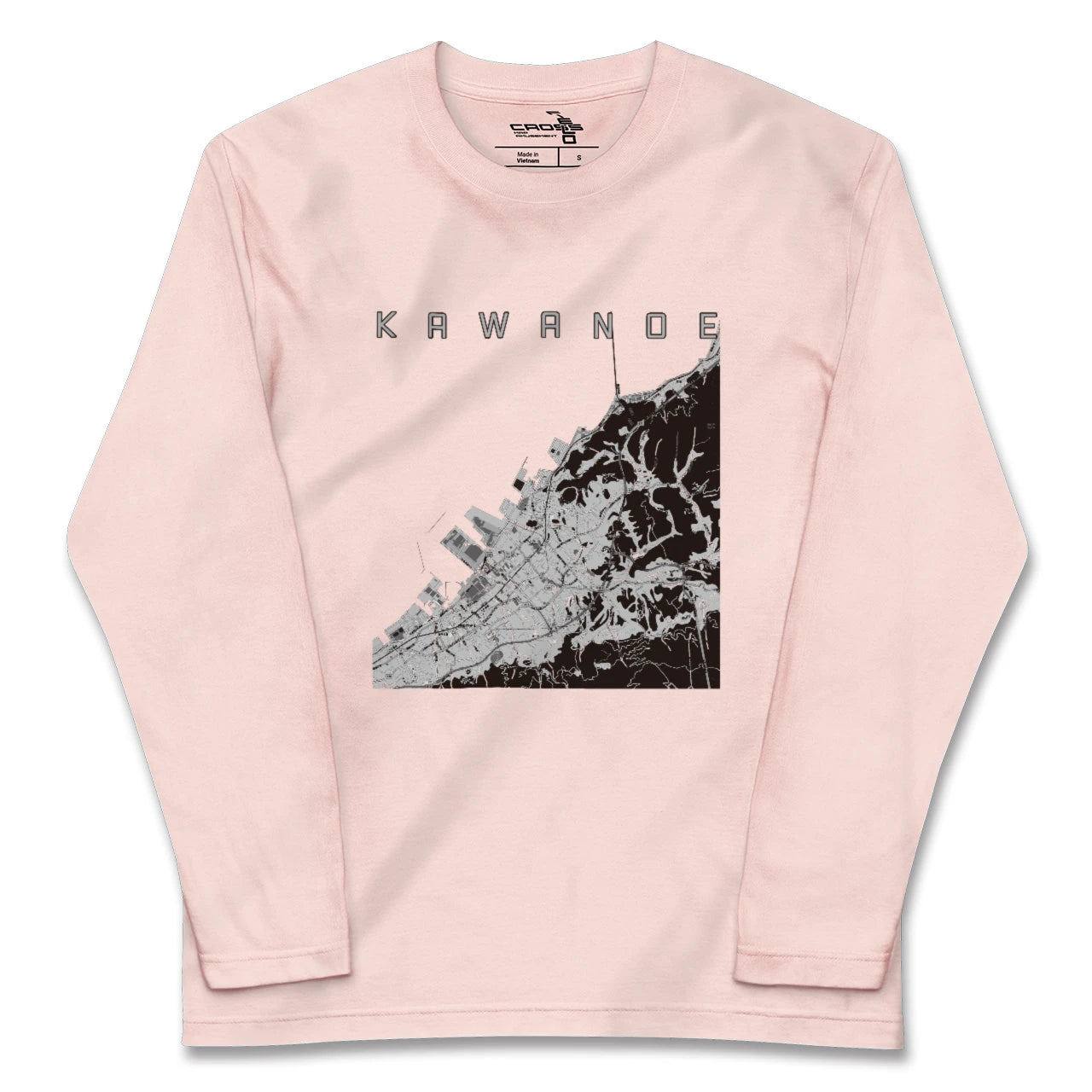 【川之江(愛媛県)】地図柄ロングスリーブTシャツ