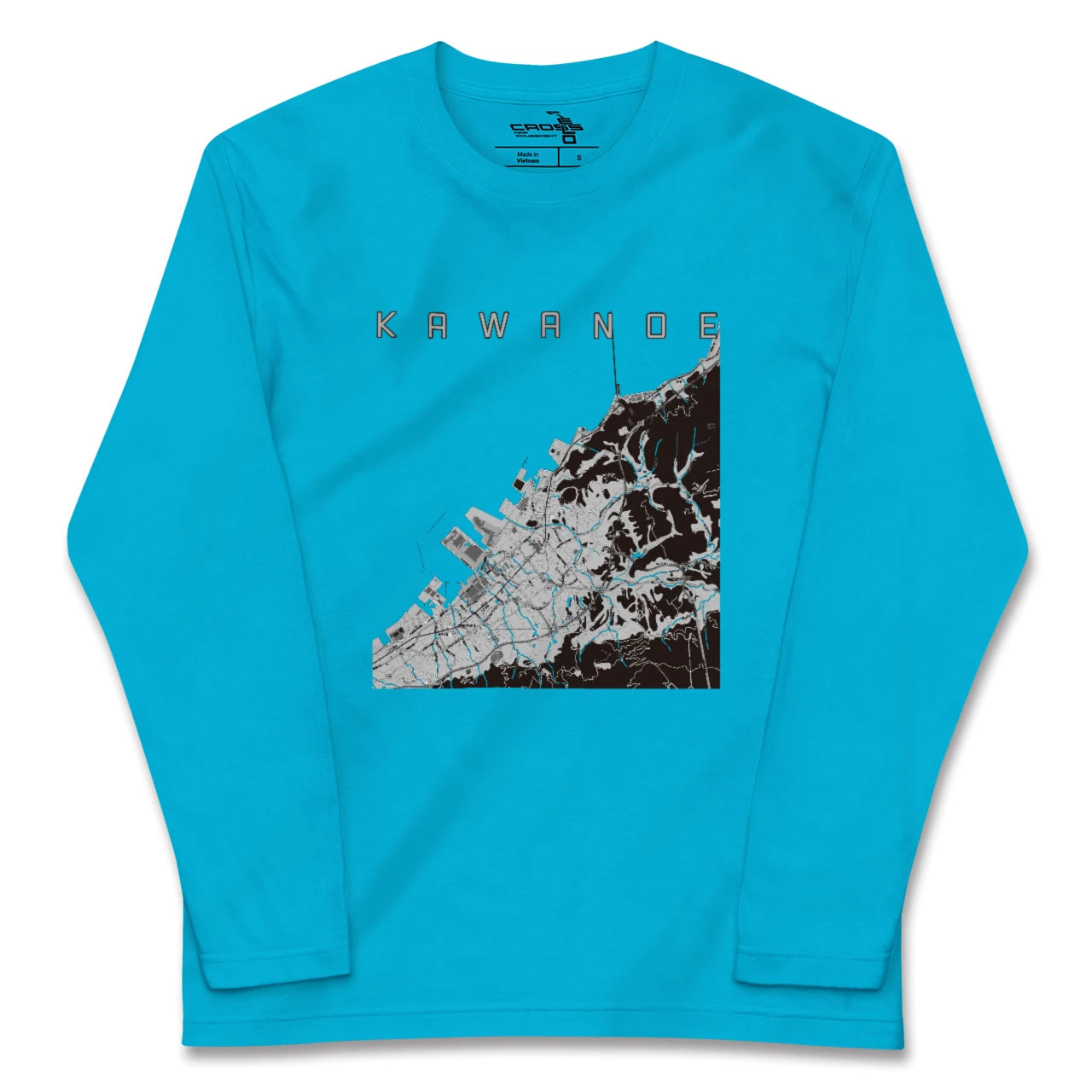 【川之江(愛媛県)】地図柄ロングスリーブTシャツ