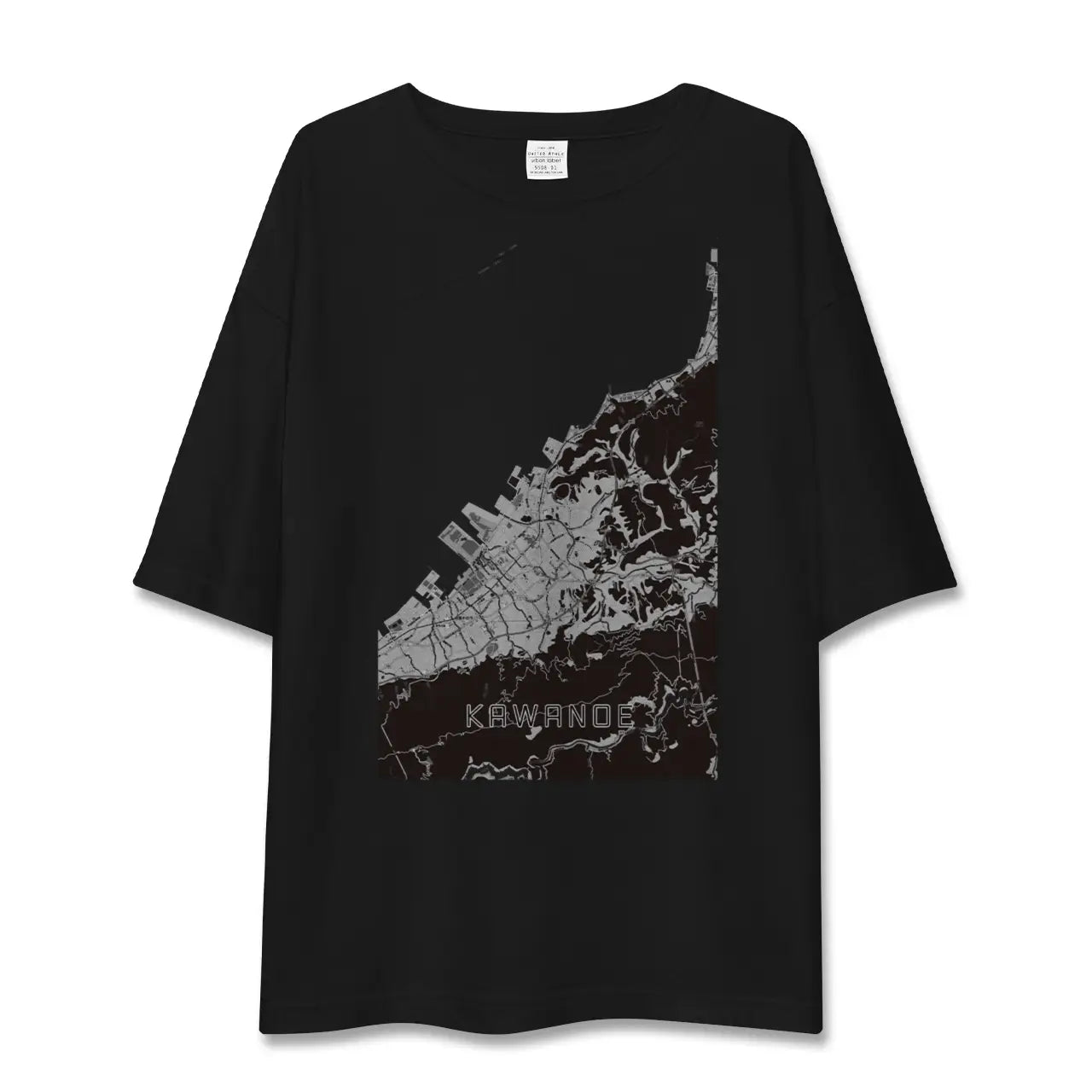 【川之江(愛媛県)】地図柄ビッグシルエットTシャツ