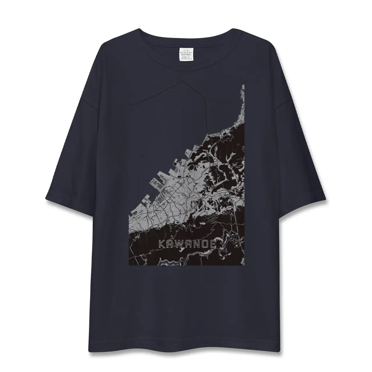 【川之江(愛媛県)】地図柄ビッグシルエットTシャツ