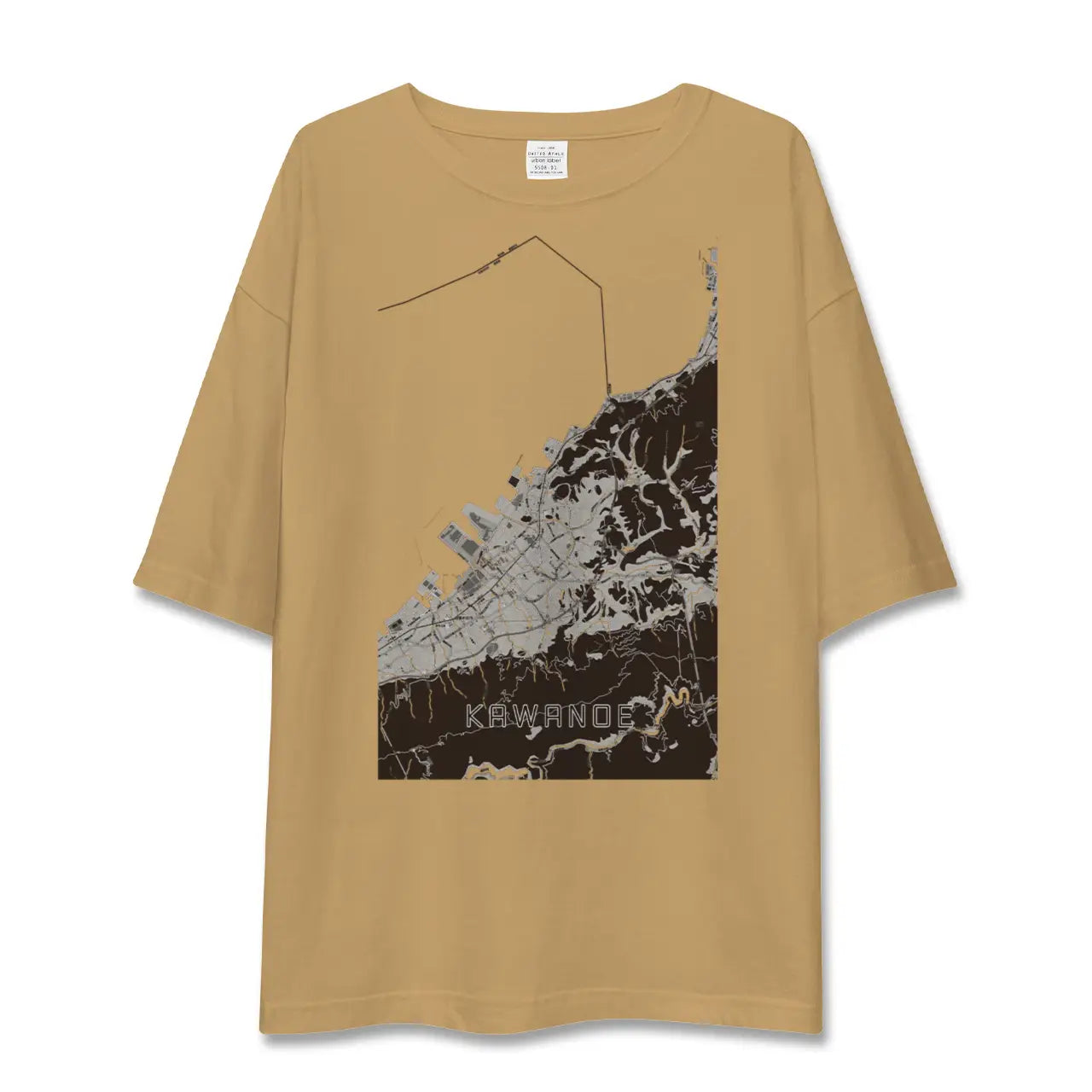 【川之江(愛媛県)】地図柄ビッグシルエットTシャツ