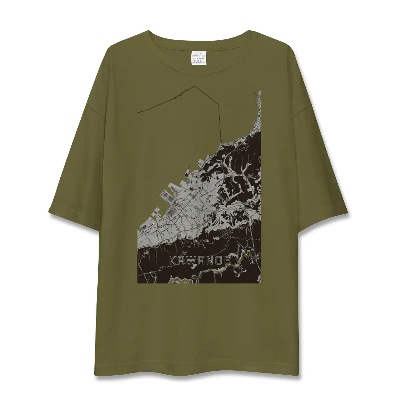 【川之江(愛媛県)】地図柄ビッグシルエットTシャツ
