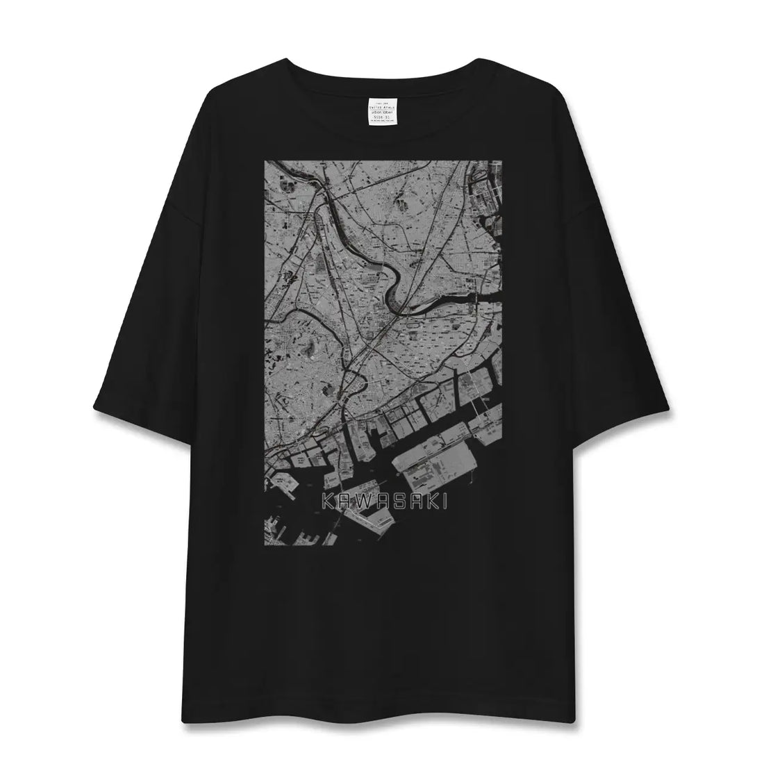 【川崎(神奈川県)】地図柄ビッグシルエットTシャツ