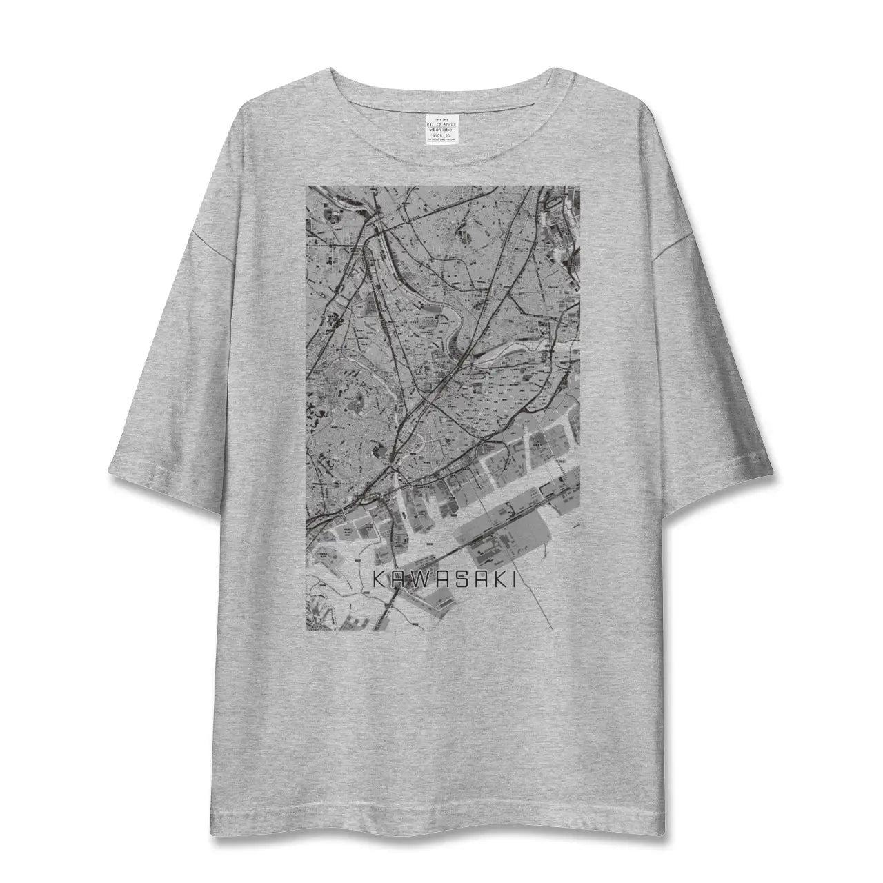【川崎(神奈川県)】地図柄ビッグシルエットTシャツ