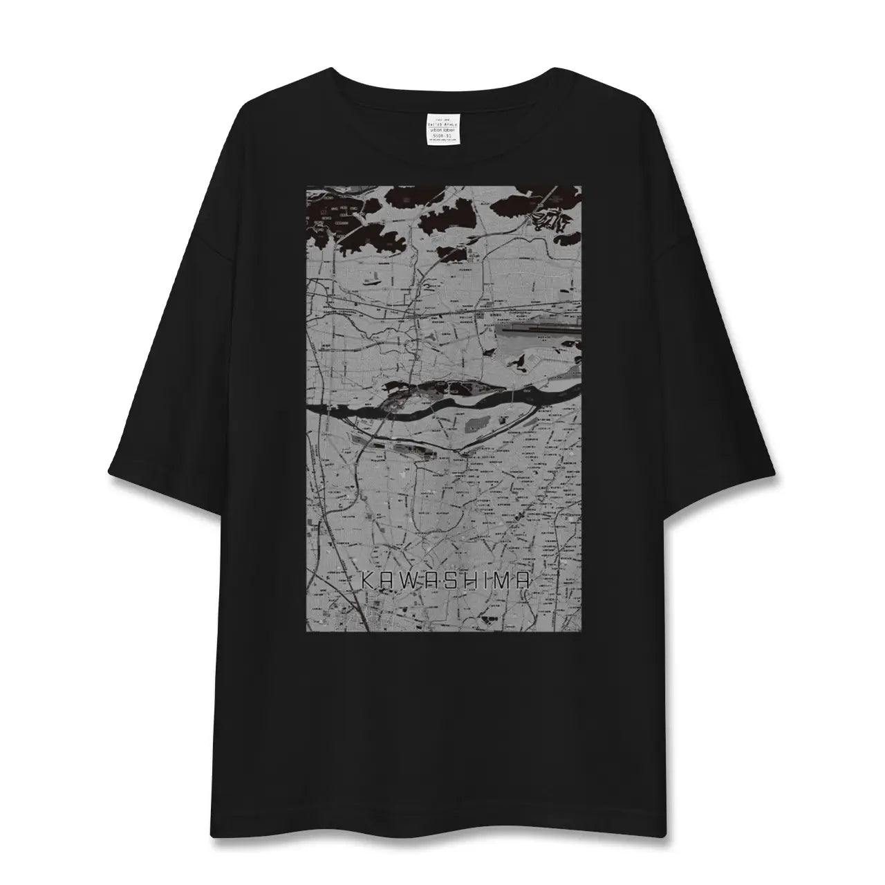 【川島(岐阜県)】地図柄ビッグシルエットTシャツ
