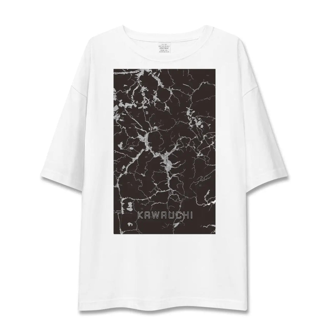 【川内(福島県)】地図柄ビッグシルエットTシャツ