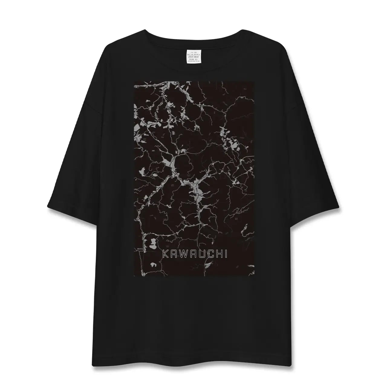 【川内(福島県)】地図柄ビッグシルエットTシャツ