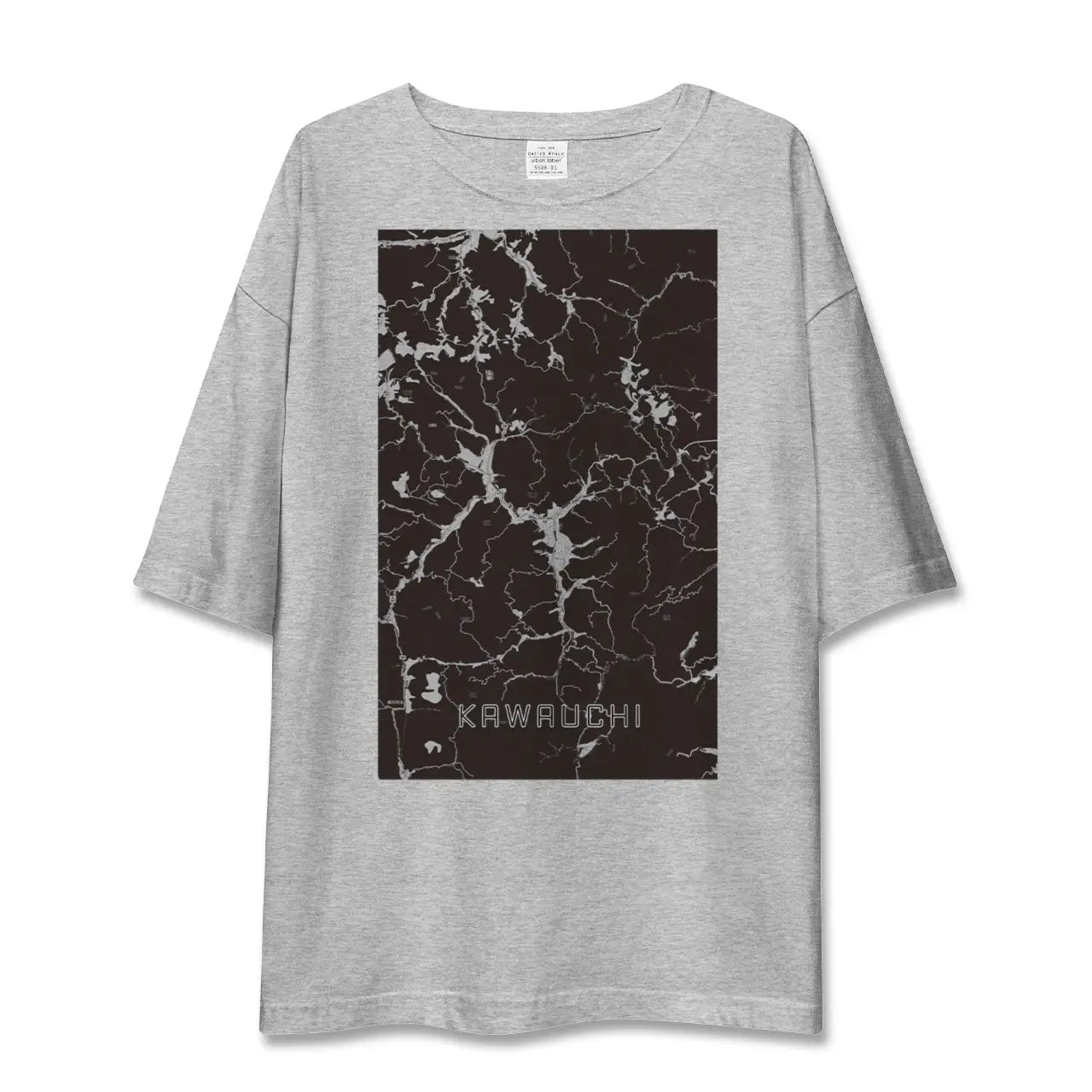 【川内(福島県)】地図柄ビッグシルエットTシャツ