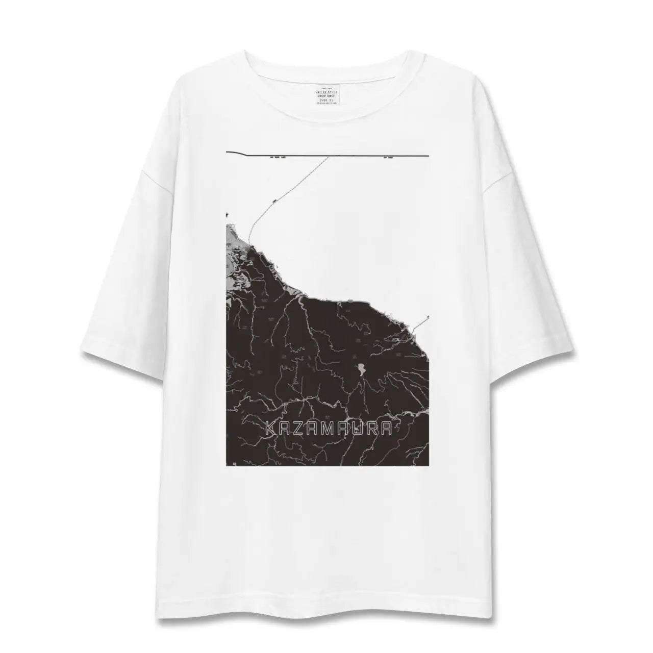 【風間浦(青森県)】地図柄ビッグシルエットTシャツ
