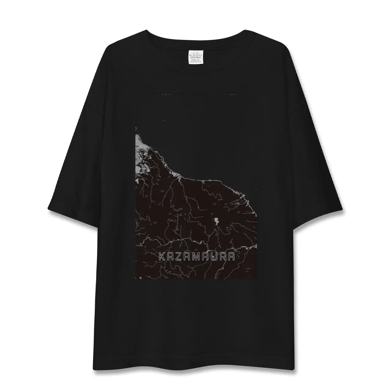 【風間浦(青森県)】地図柄ビッグシルエットTシャツ