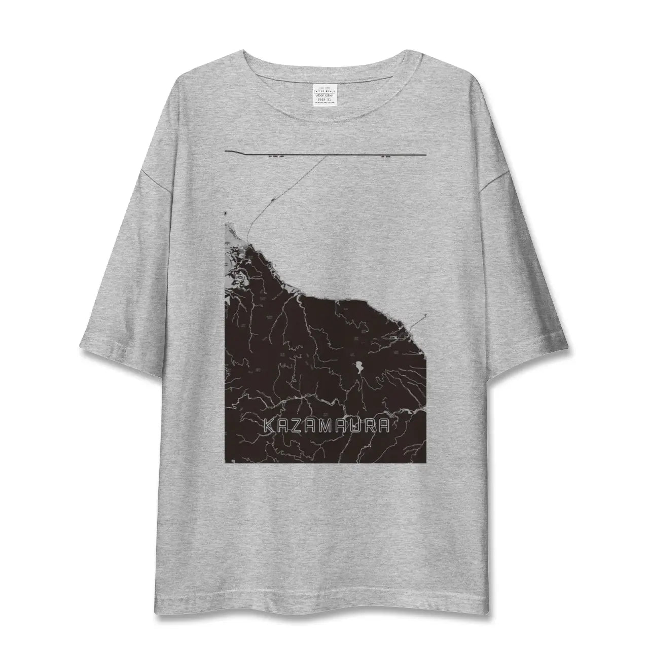 【風間浦(青森県)】地図柄ビッグシルエットTシャツ