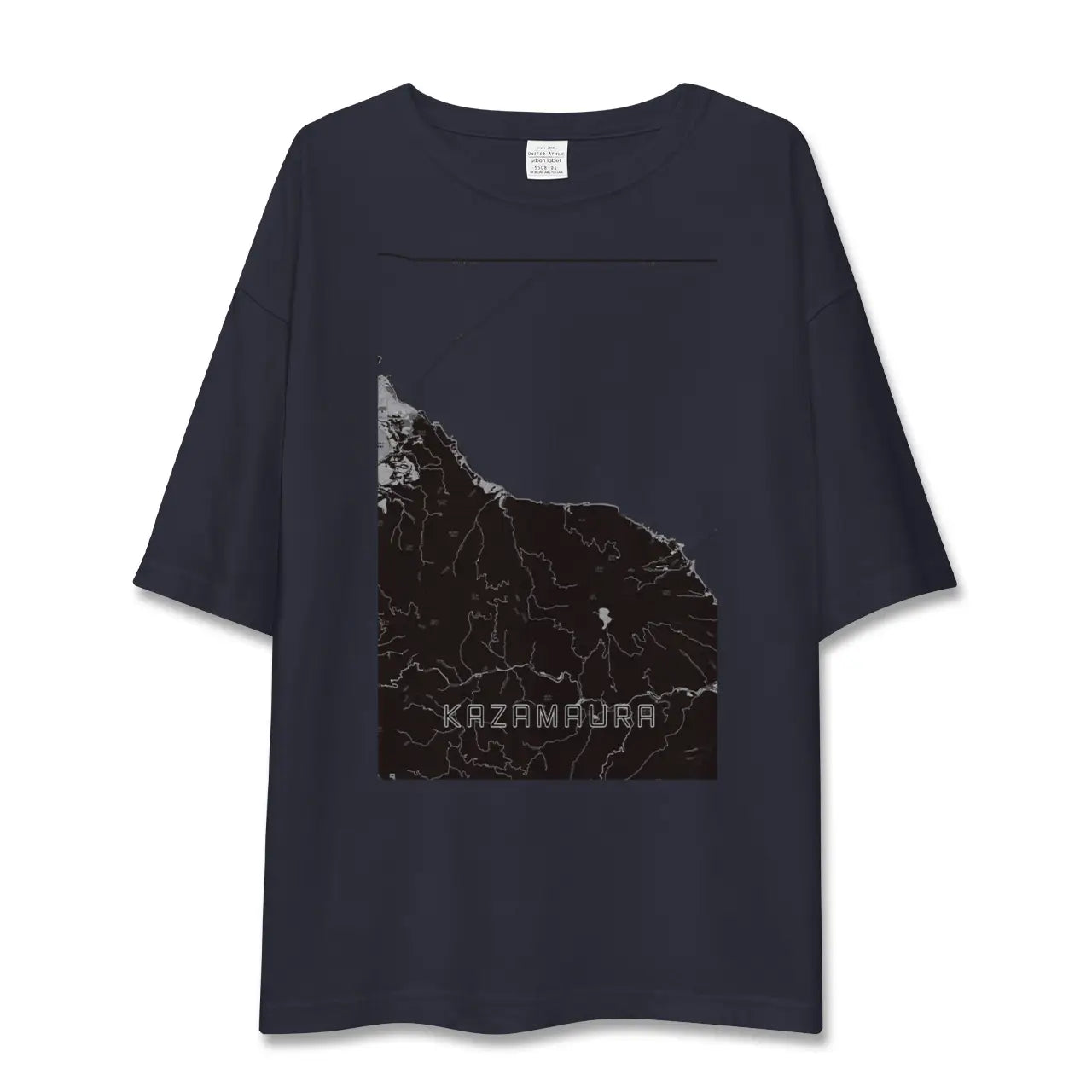 【風間浦(青森県)】地図柄ビッグシルエットTシャツ