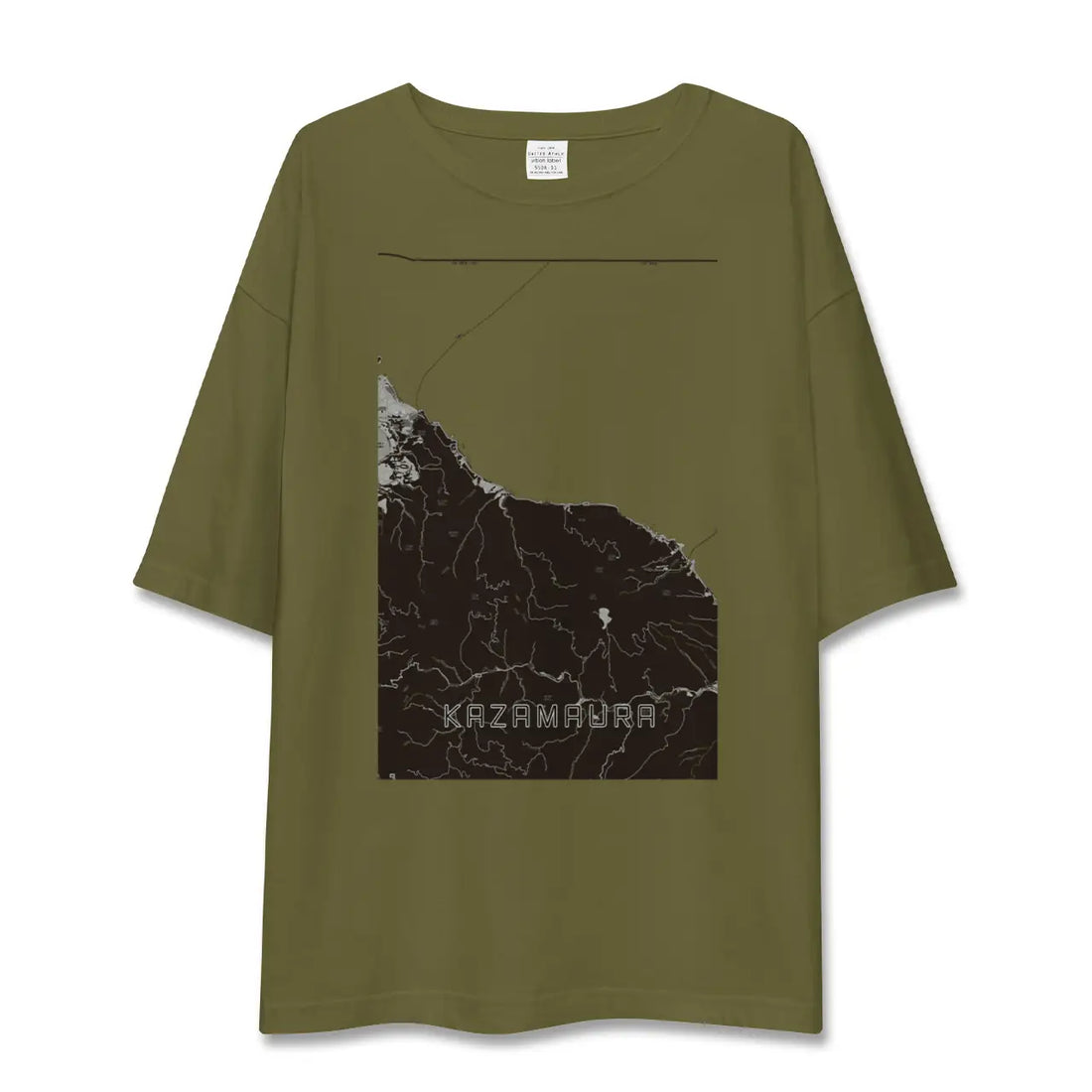 【風間浦(青森県)】地図柄ビッグシルエットTシャツ