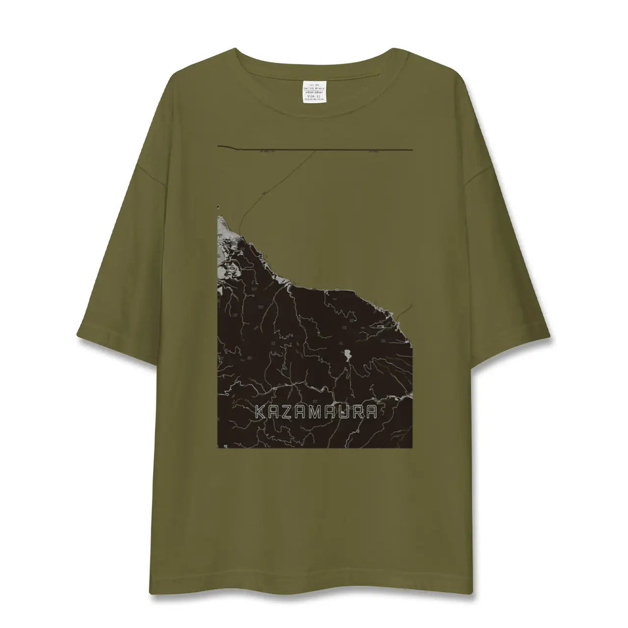 【風間浦(青森県)】地図柄ビッグシルエットTシャツ