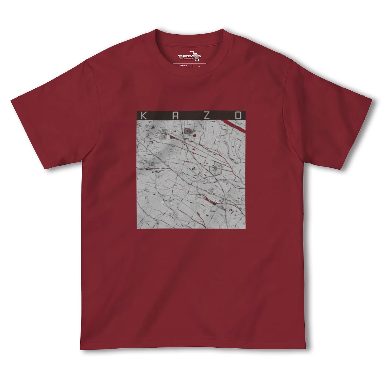 【加須(埼玉県)】地図柄ヘビーウェイトTシャツ