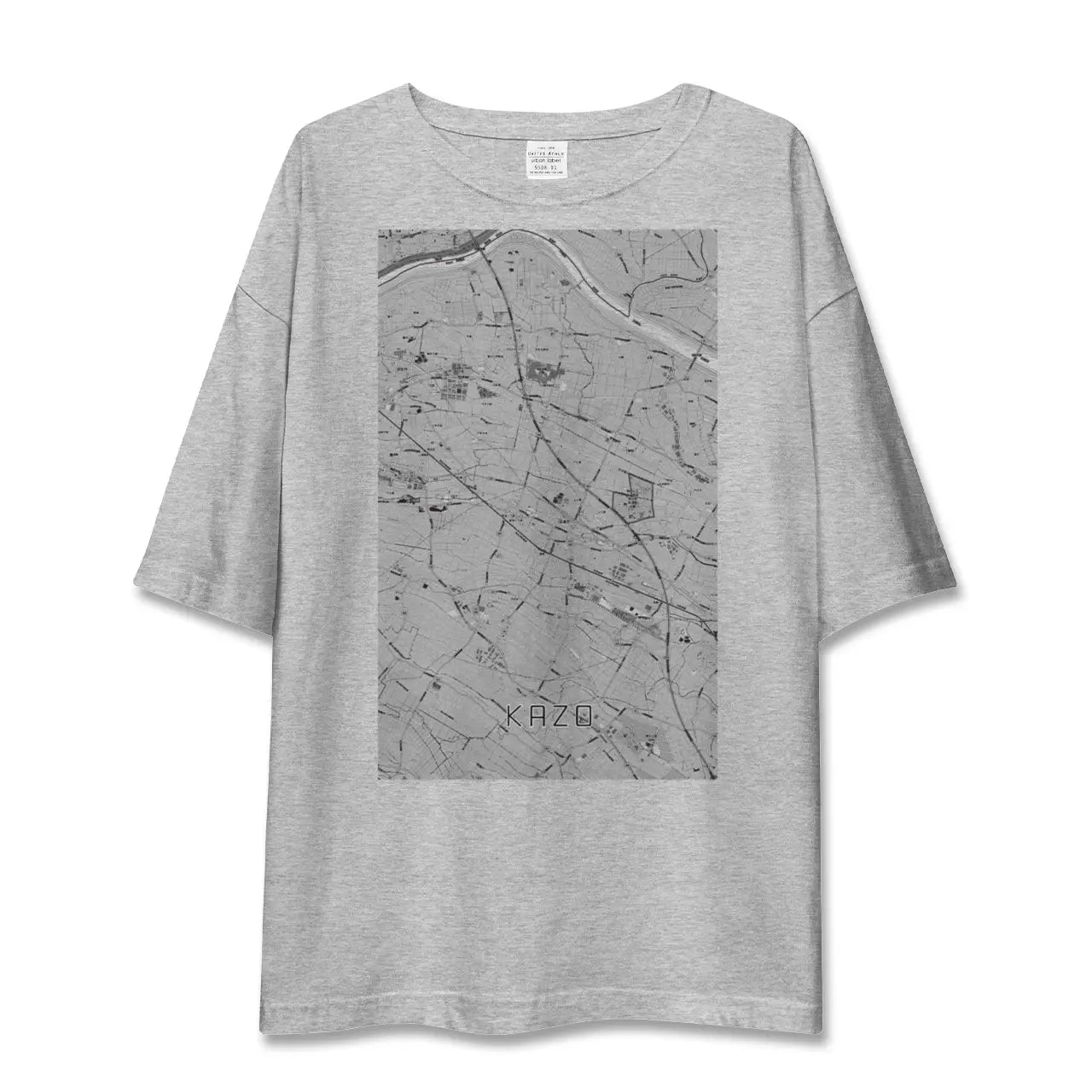 【加須(埼玉県)】地図柄ビッグシルエットTシャツ
