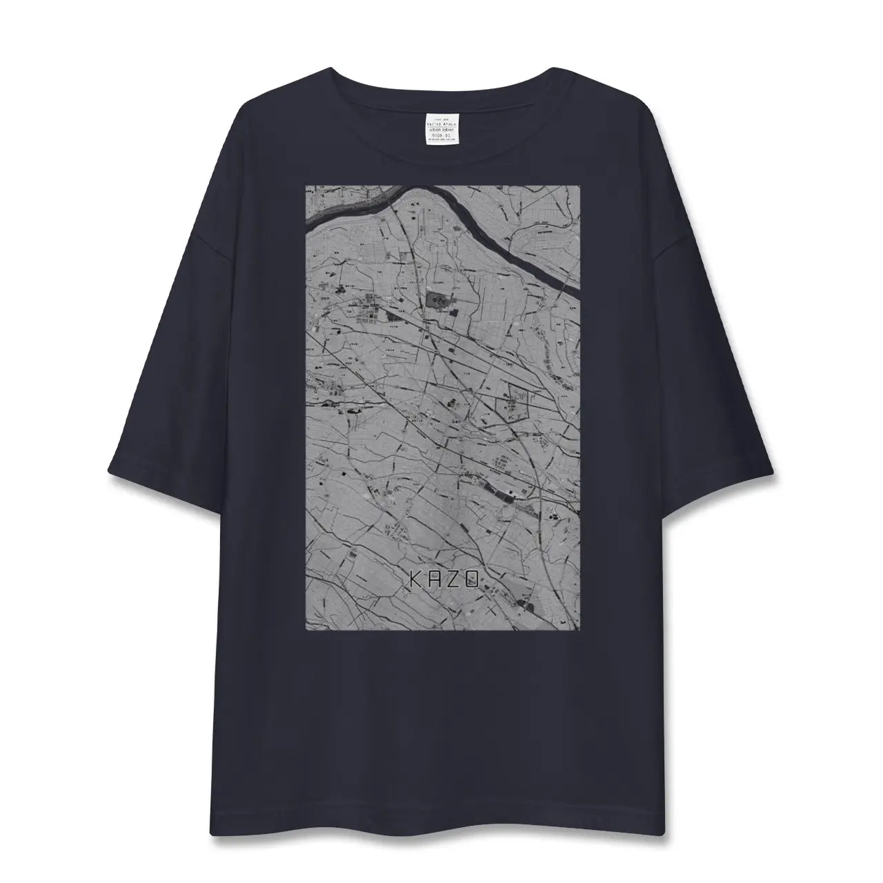 【加須(埼玉県)】地図柄ビッグシルエットTシャツ