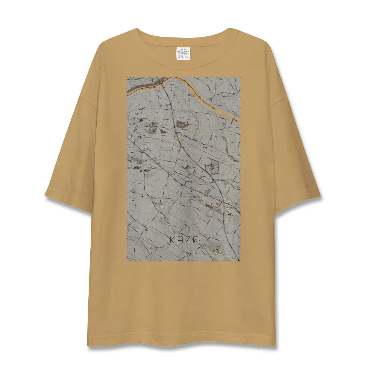 【加須(埼玉県)】地図柄ビッグシルエットTシャツ