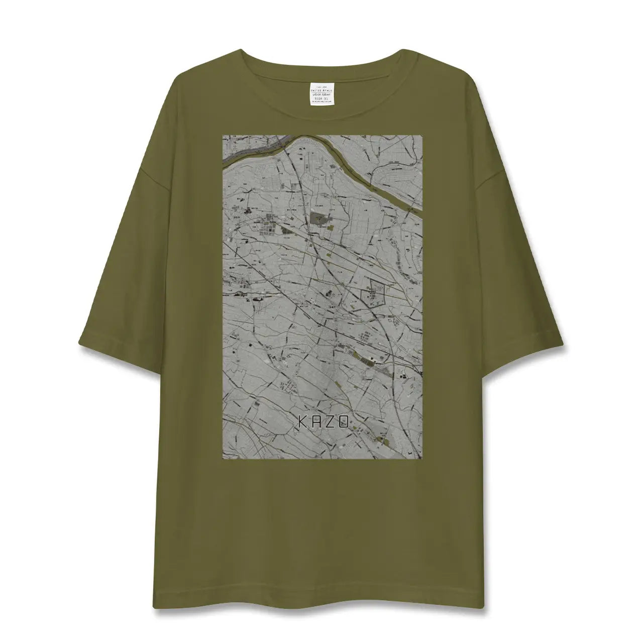 【加須(埼玉県)】地図柄ビッグシルエットTシャツ