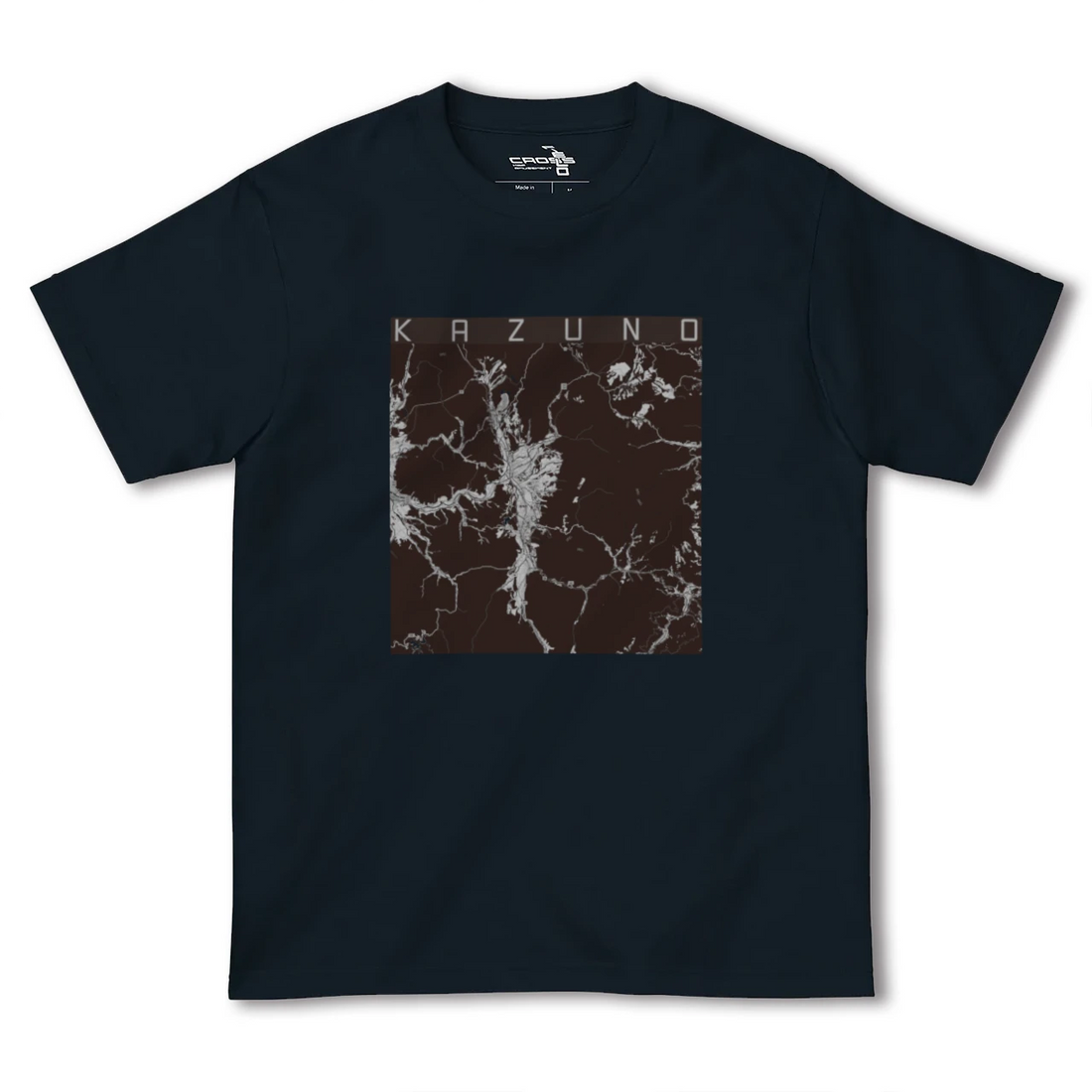 【鹿角(秋田県)】地図柄ヘビーウェイトTシャツ