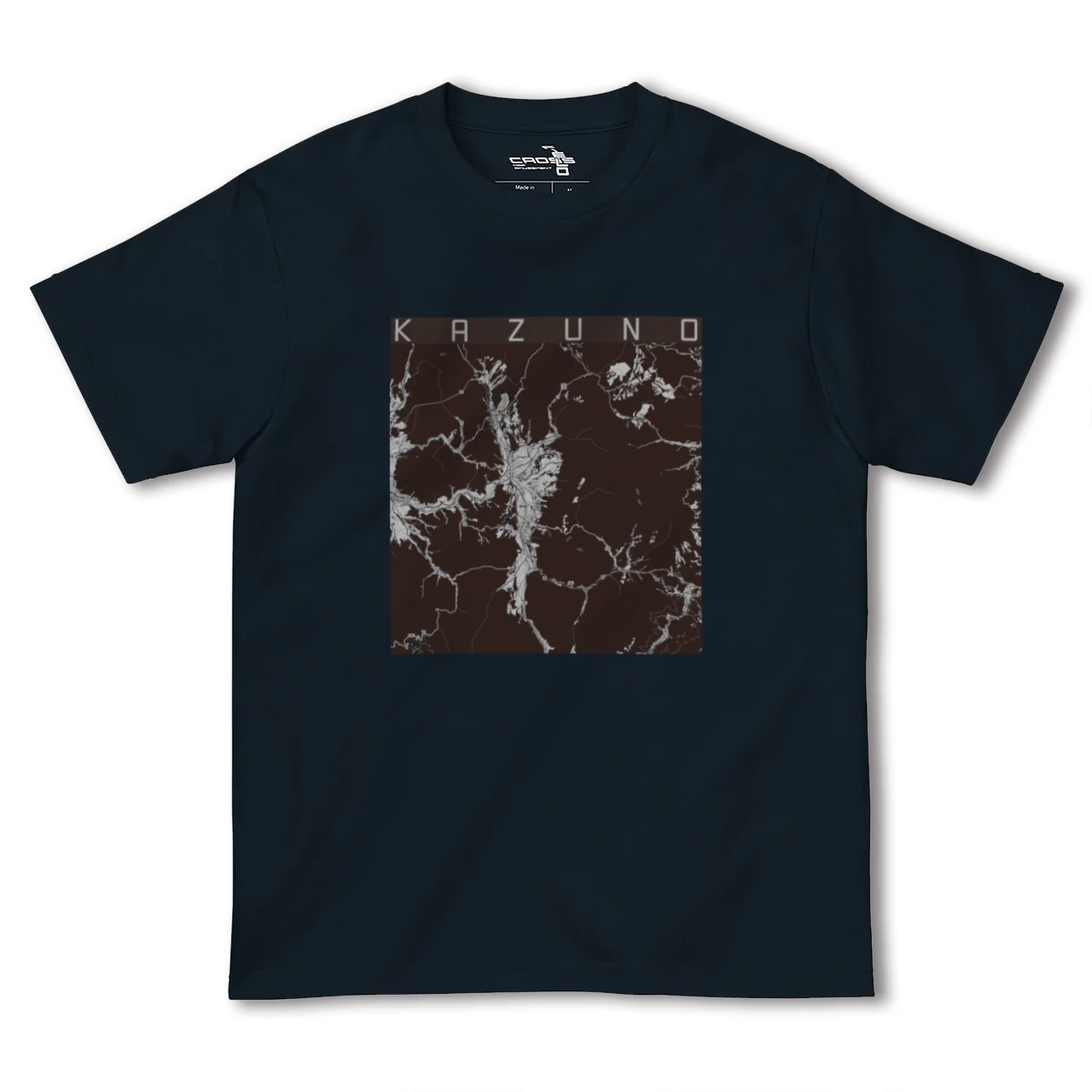 【鹿角(秋田県)】地図柄ヘビーウェイトTシャツ