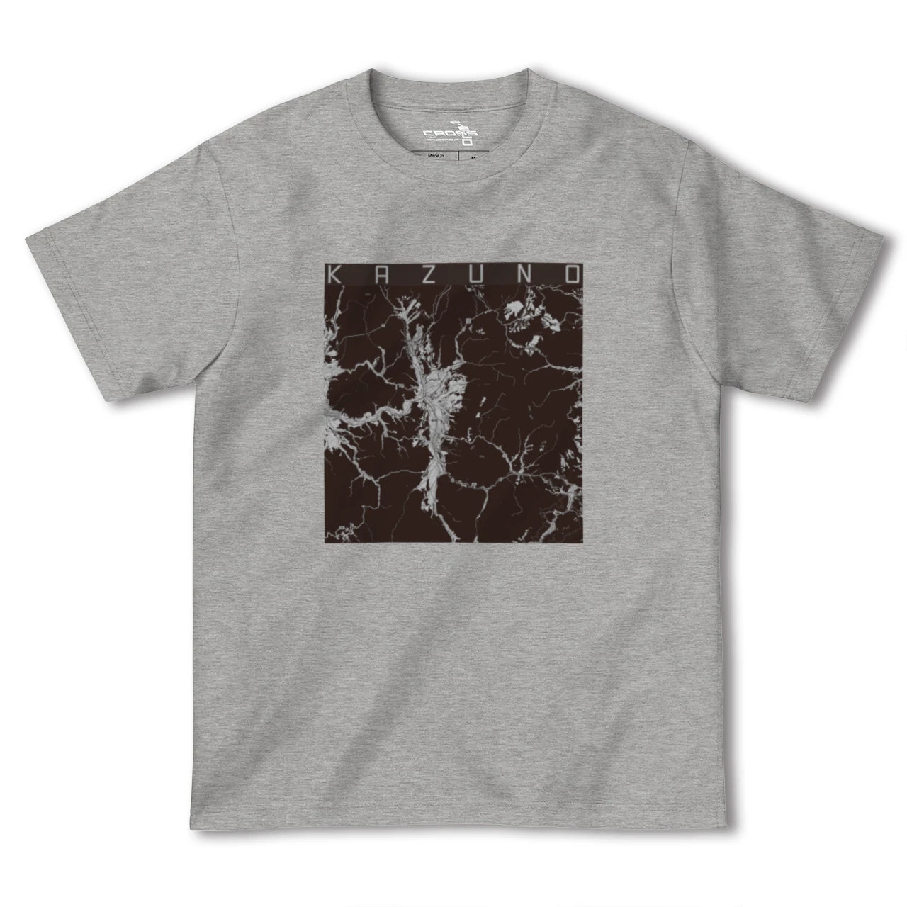 【鹿角(秋田県)】地図柄ヘビーウェイトTシャツ