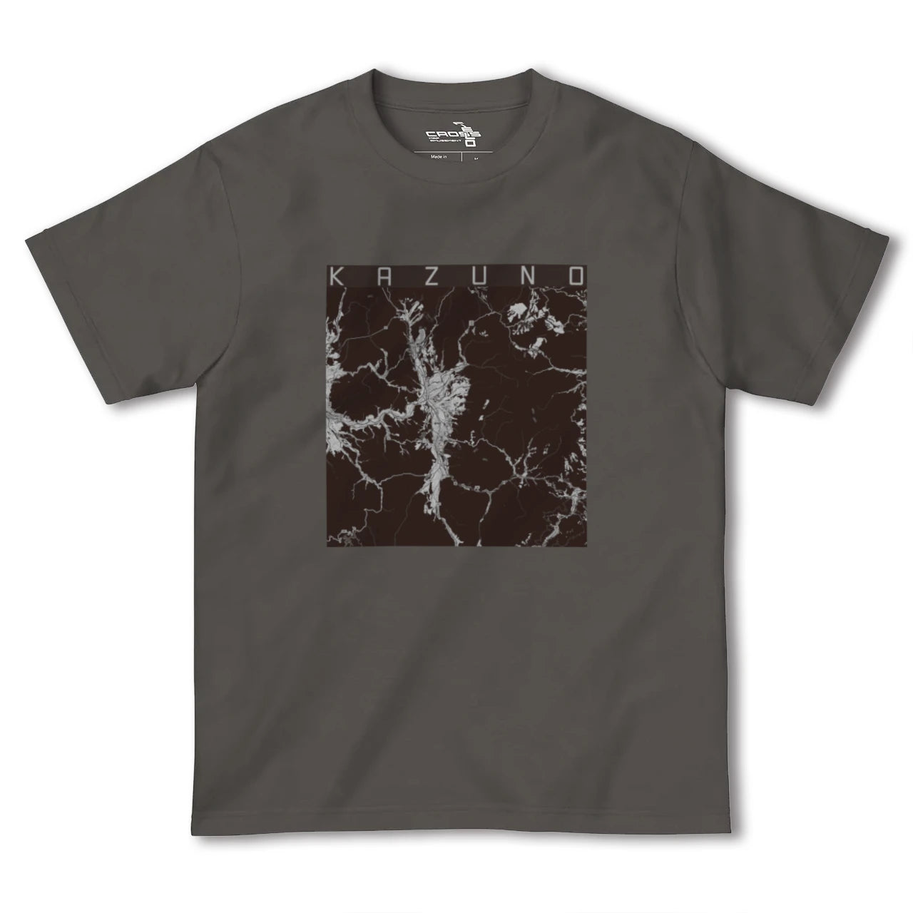 【鹿角(秋田県)】地図柄ヘビーウェイトTシャツ