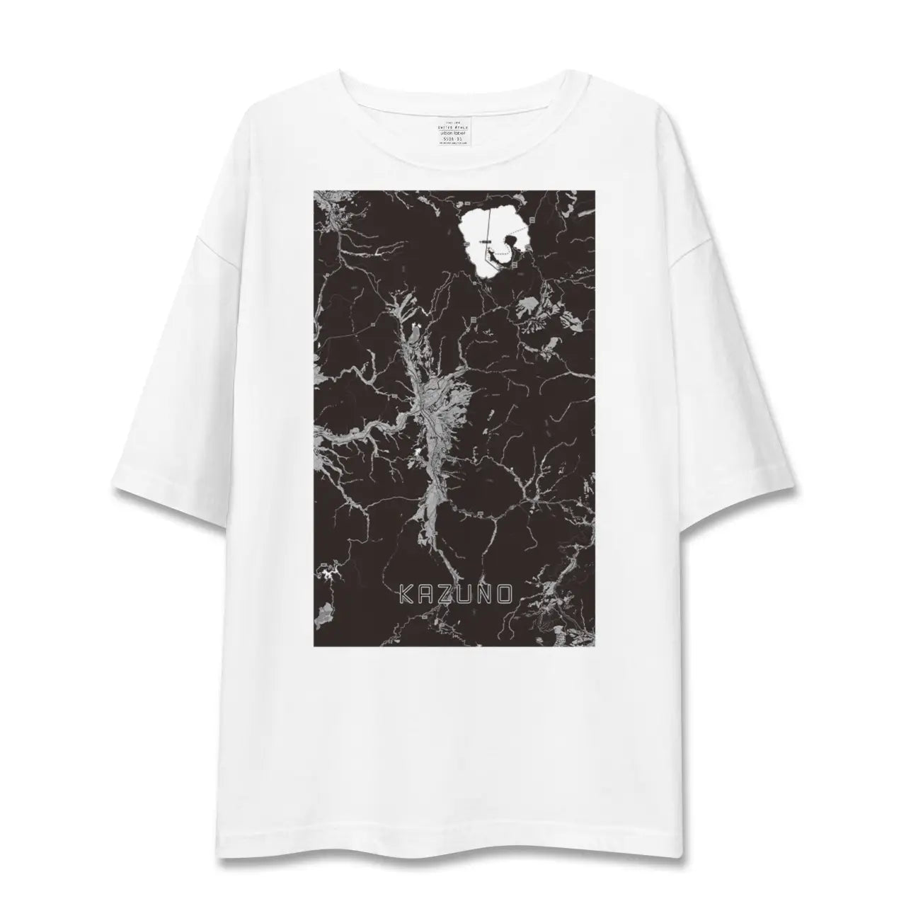 【鹿角(秋田県)】地図柄ビッグシルエットTシャツ