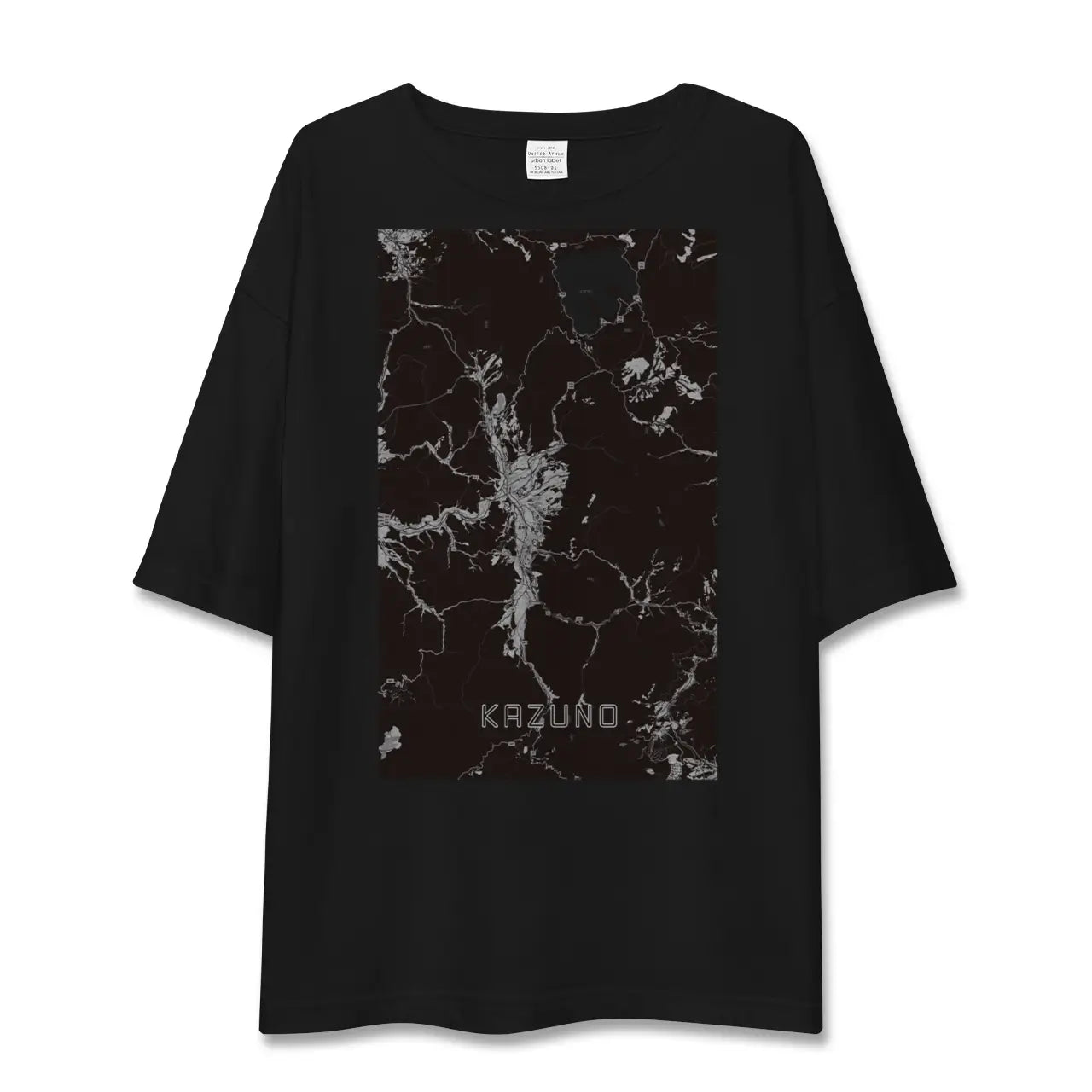 【鹿角(秋田県)】地図柄ビッグシルエットTシャツ