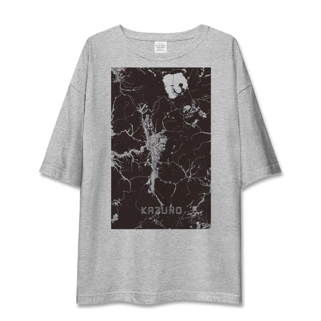 【鹿角(秋田県)】地図柄ビッグシルエットTシャツ