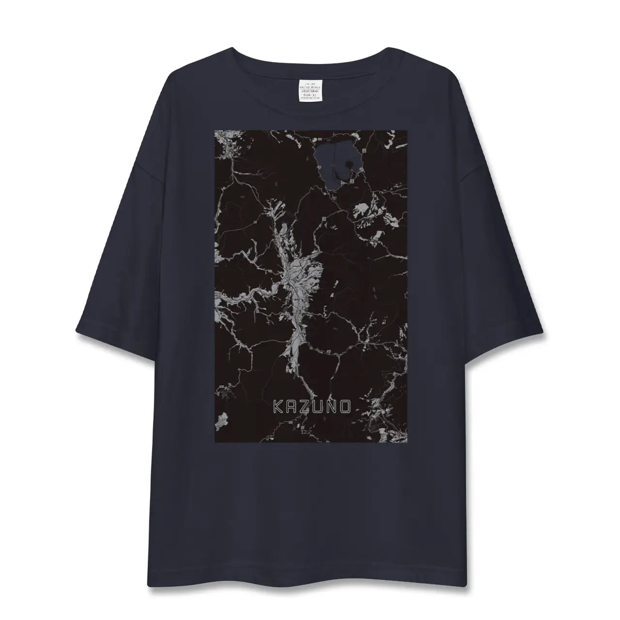 【鹿角(秋田県)】地図柄ビッグシルエットTシャツ