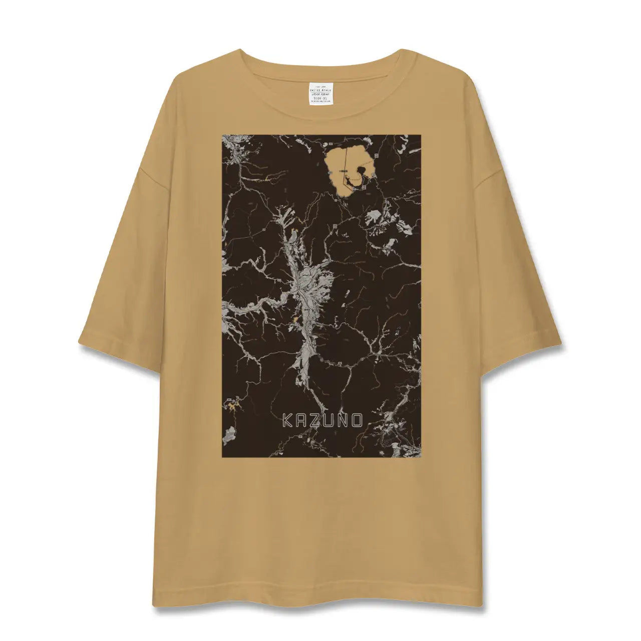 【鹿角(秋田県)】地図柄ビッグシルエットTシャツ