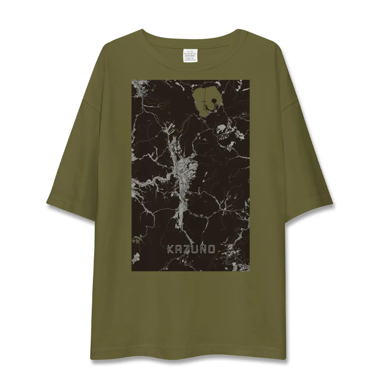 【鹿角(秋田県)】地図柄ビッグシルエットTシャツ