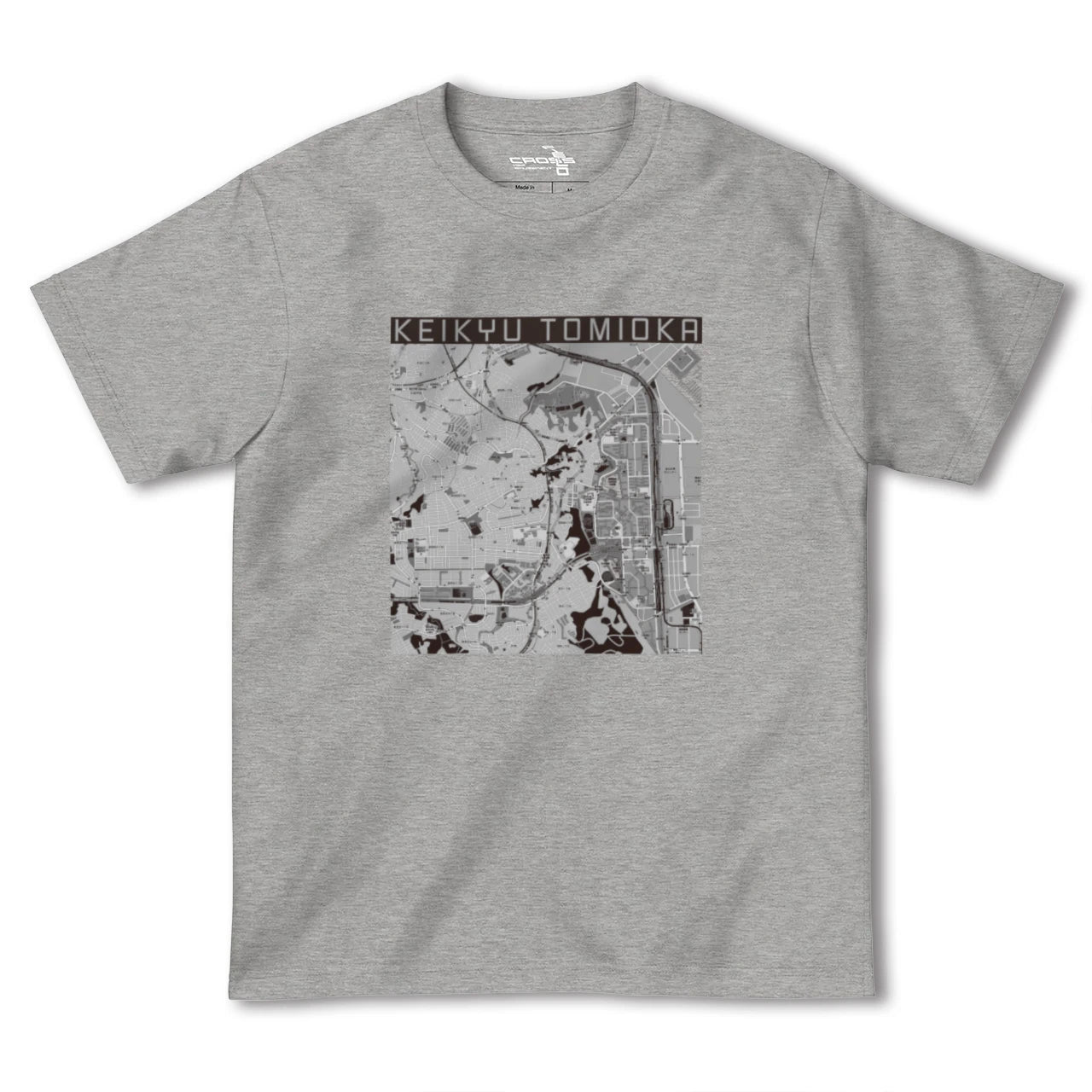【京急富岡(神奈川県)】地図柄ヘビーウェイトTシャツ