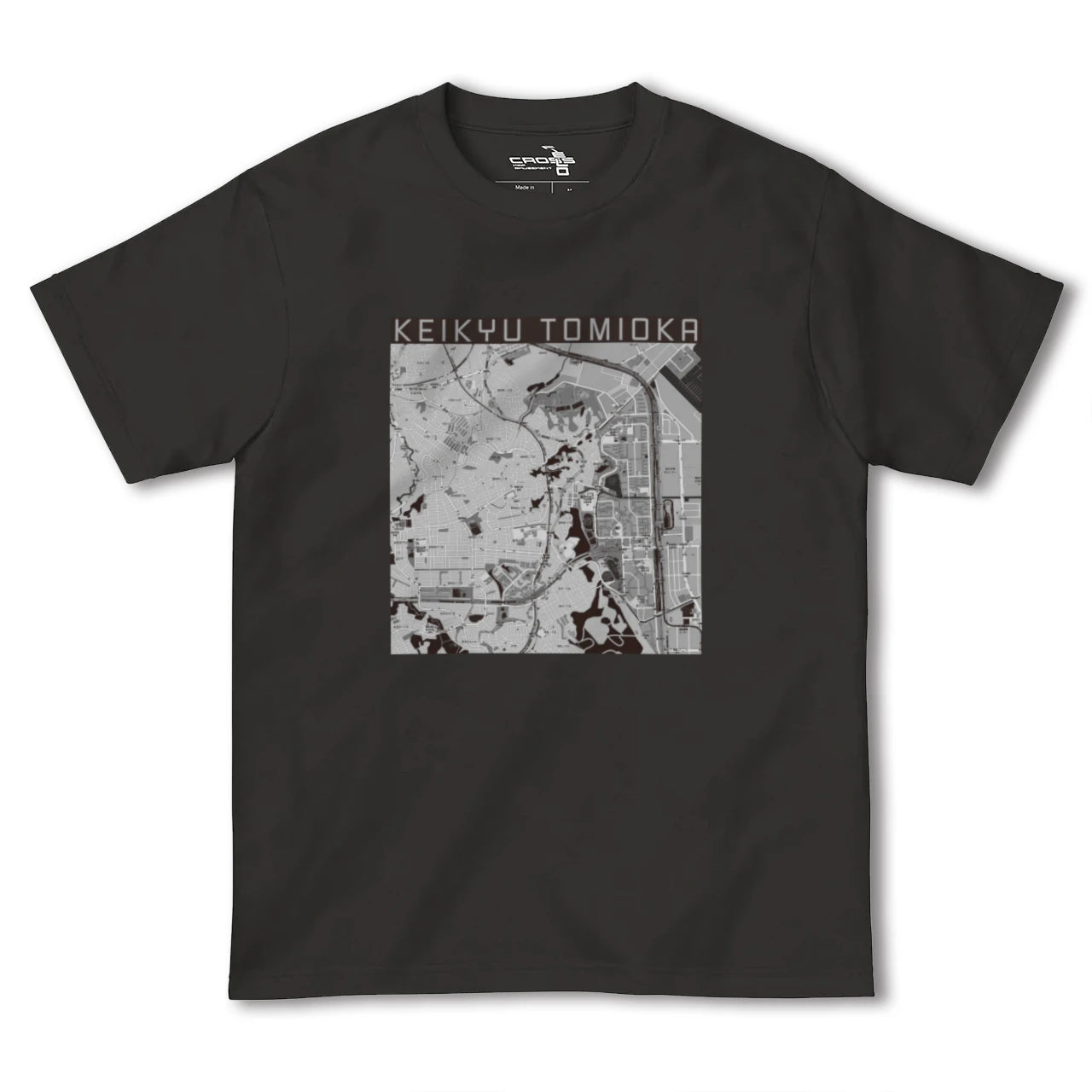 【京急富岡(神奈川県)】地図柄ヘビーウェイトTシャツ