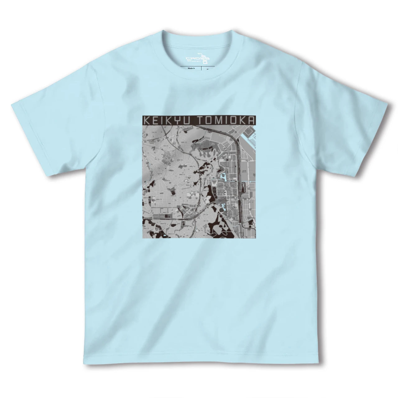 【京急富岡(神奈川県)】地図柄ヘビーウェイトTシャツ