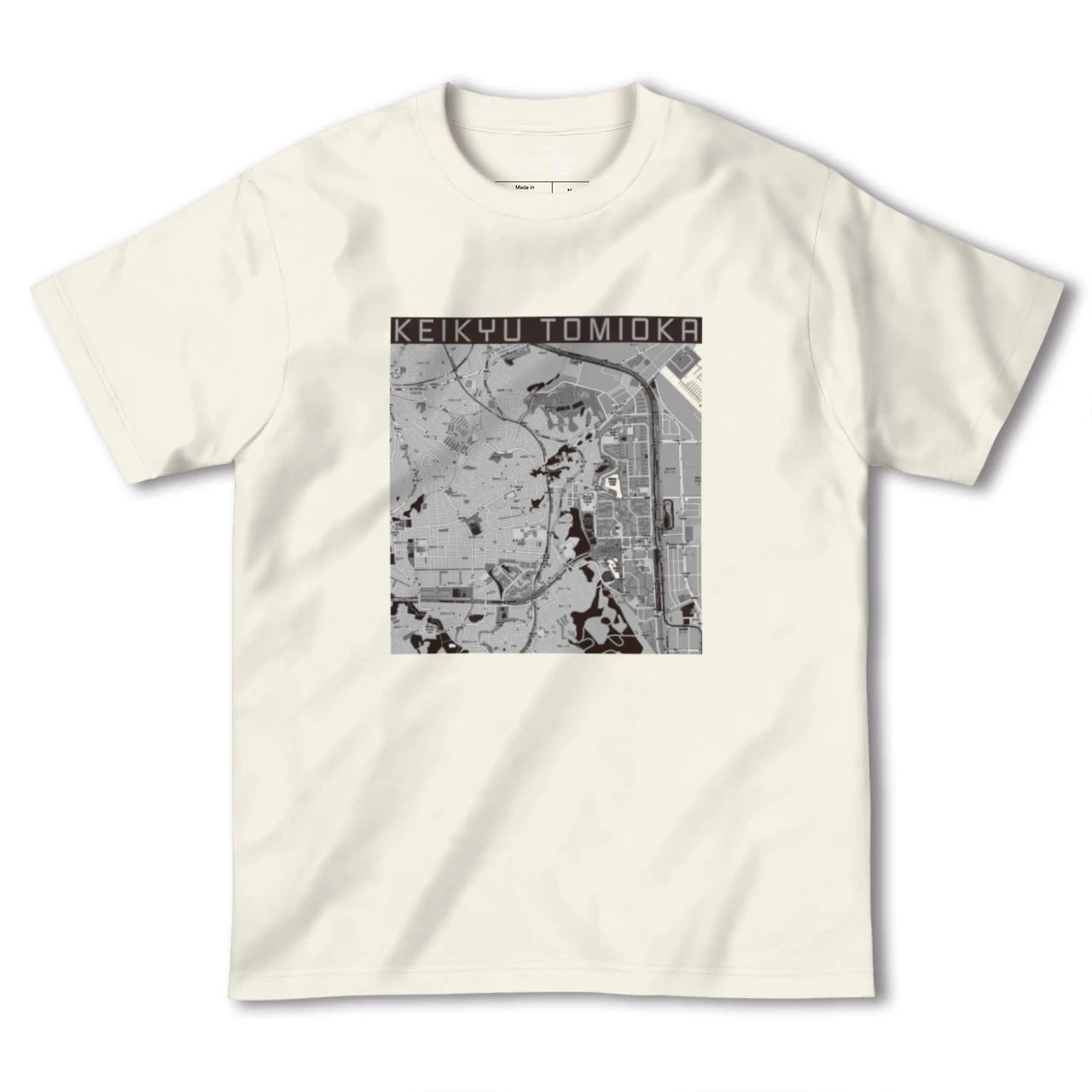 【京急富岡(神奈川県)】地図柄ヘビーウェイトTシャツ