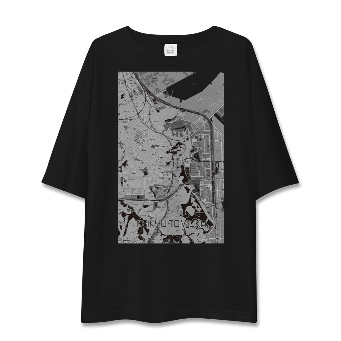【京急富岡(神奈川県)】地図柄ビッグシルエットTシャツ