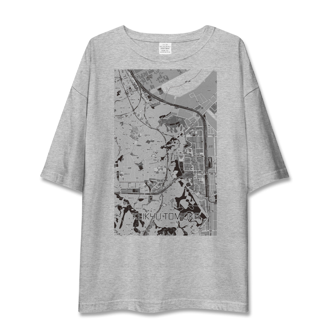 【京急富岡(神奈川県)】地図柄ビッグシルエットTシャツ