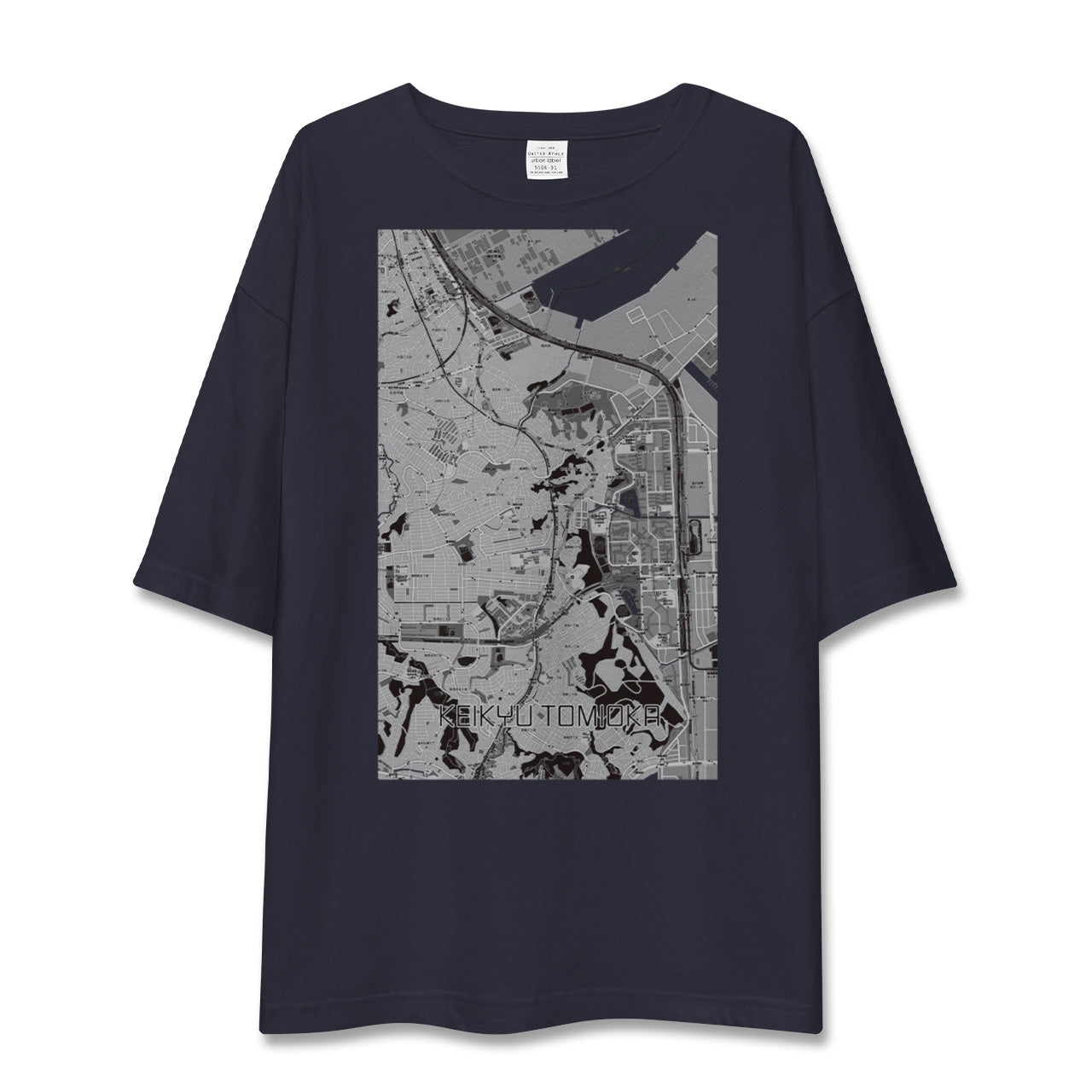 【京急富岡(神奈川県)】地図柄ビッグシルエットTシャツ