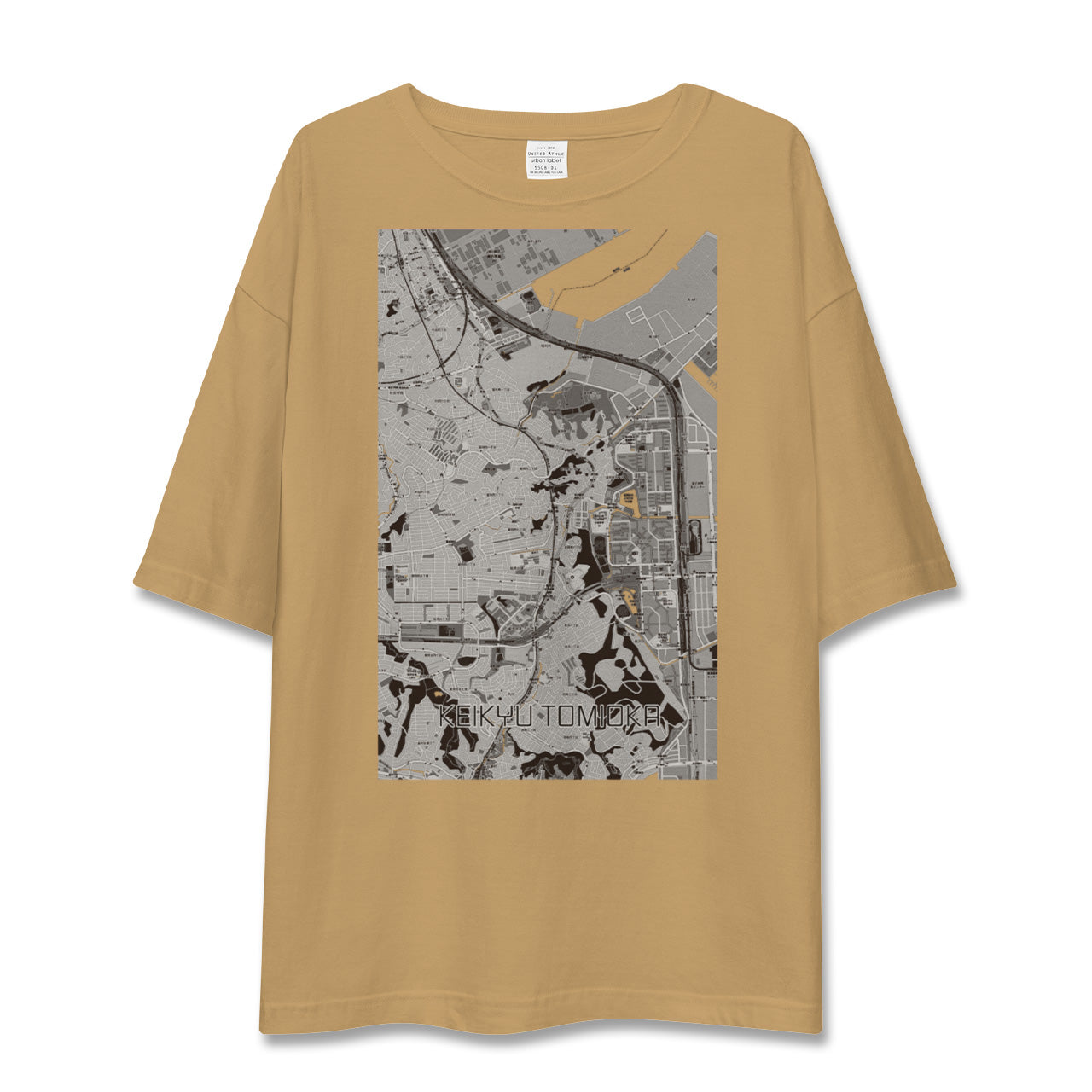 【京急富岡(神奈川県)】地図柄ビッグシルエットTシャツ