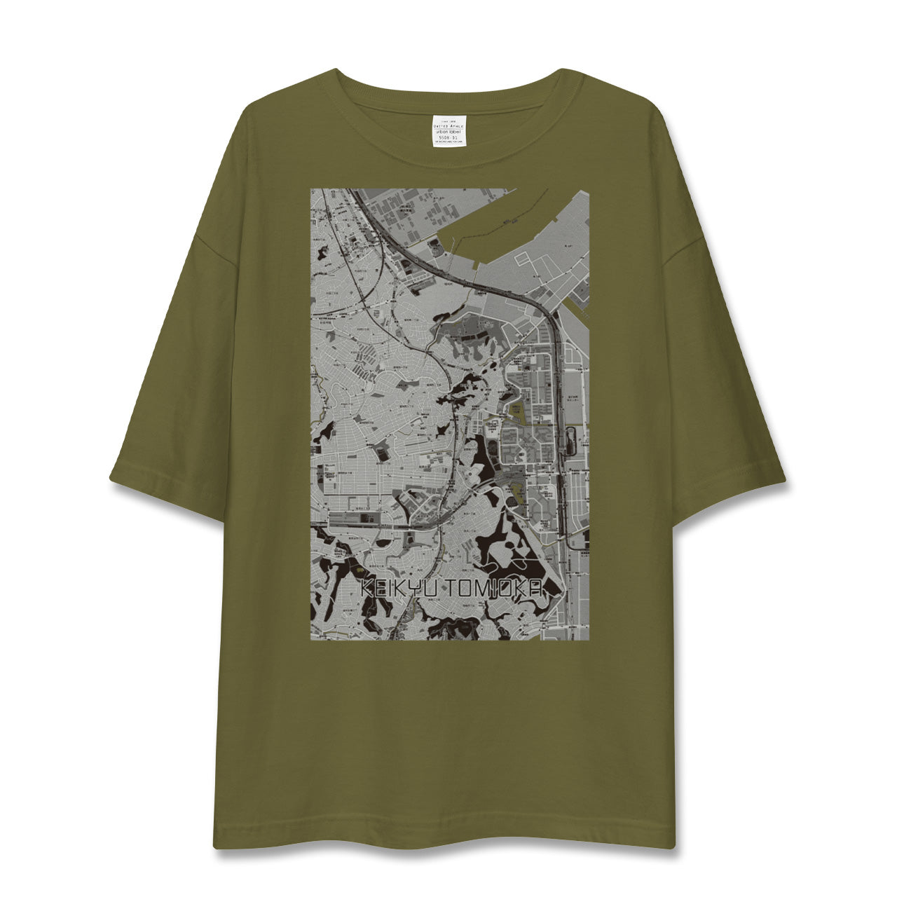 【京急富岡(神奈川県)】地図柄ビッグシルエットTシャツ