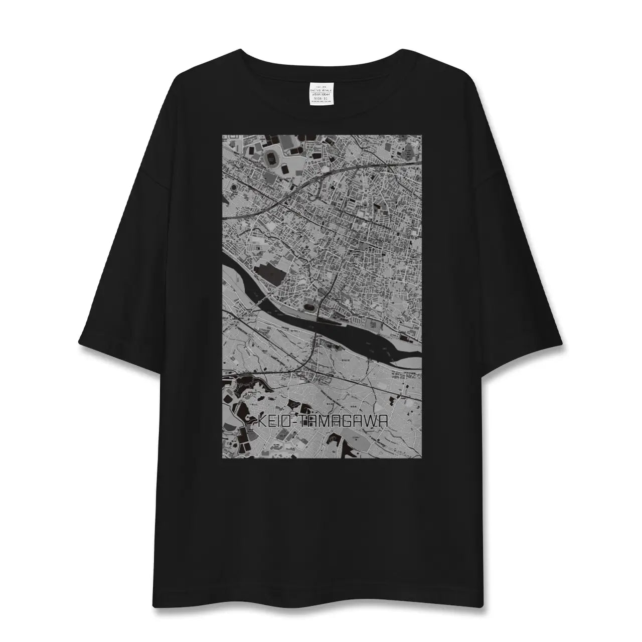【京王多摩川(東京都)】地図柄ビッグシルエットTシャツ
