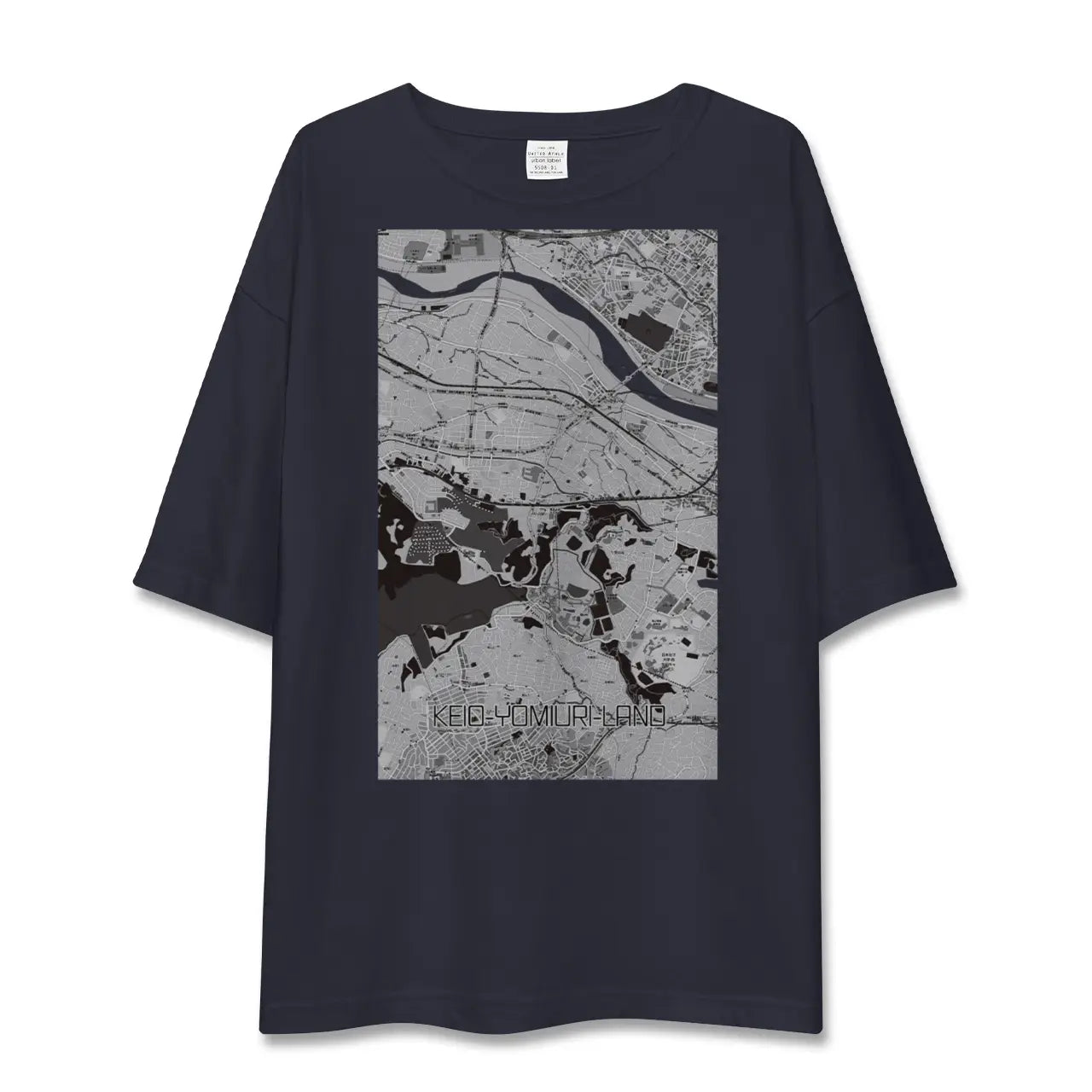 【京王よみうりランド(東京都)】地図柄ビッグシルエットTシャツ
